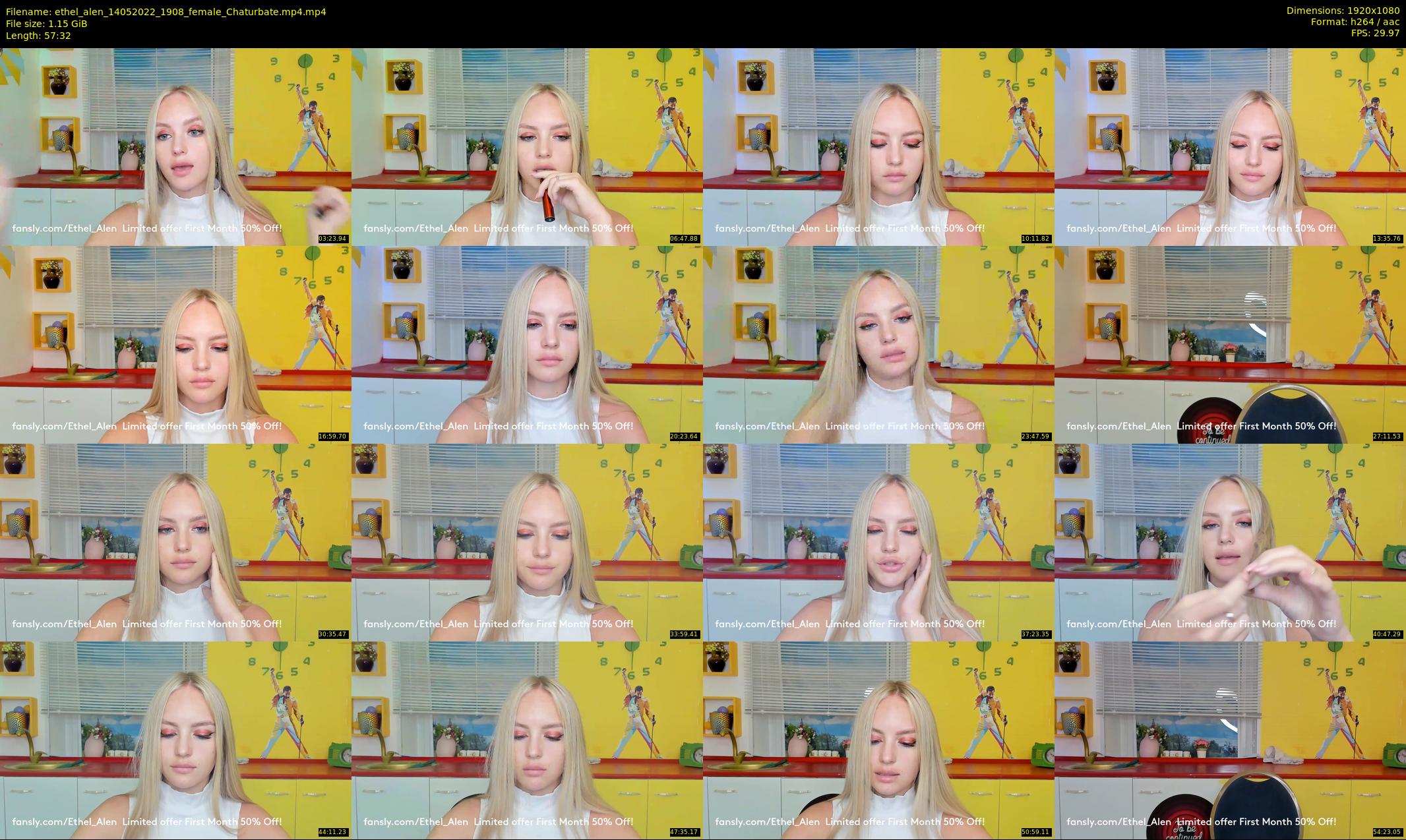 ethel_alen — 58 minute Chaturbate female cam show recording, 1080p, May 14, 2022