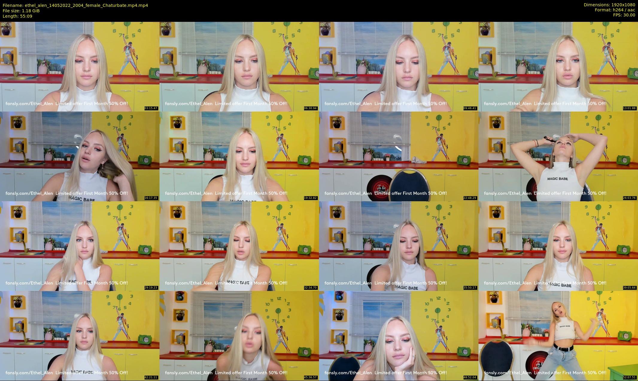 ethel_alen — 56 minute Chaturbate female cam show recording, 1080p, May 14, 2022