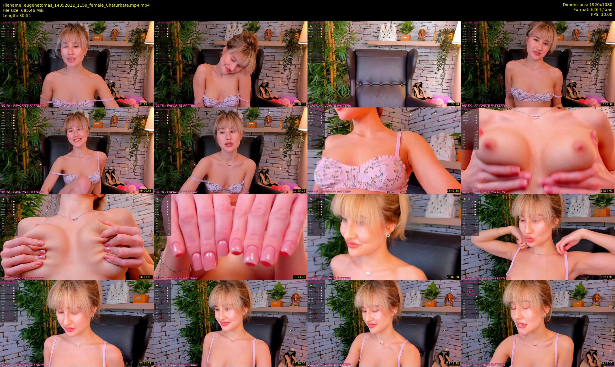 eugenetomas — 31 minute Chaturbate couple cam show recording, 1080p, May 14, 2022