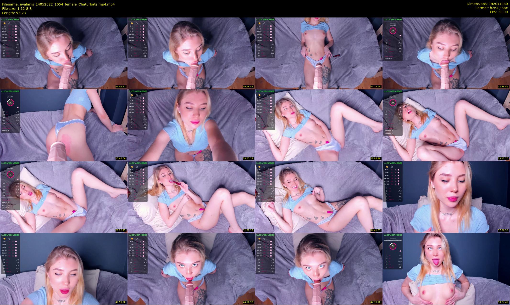 evalanis — 54 minute Chaturbate couple cam show recording, 1080p, May 14, 2022