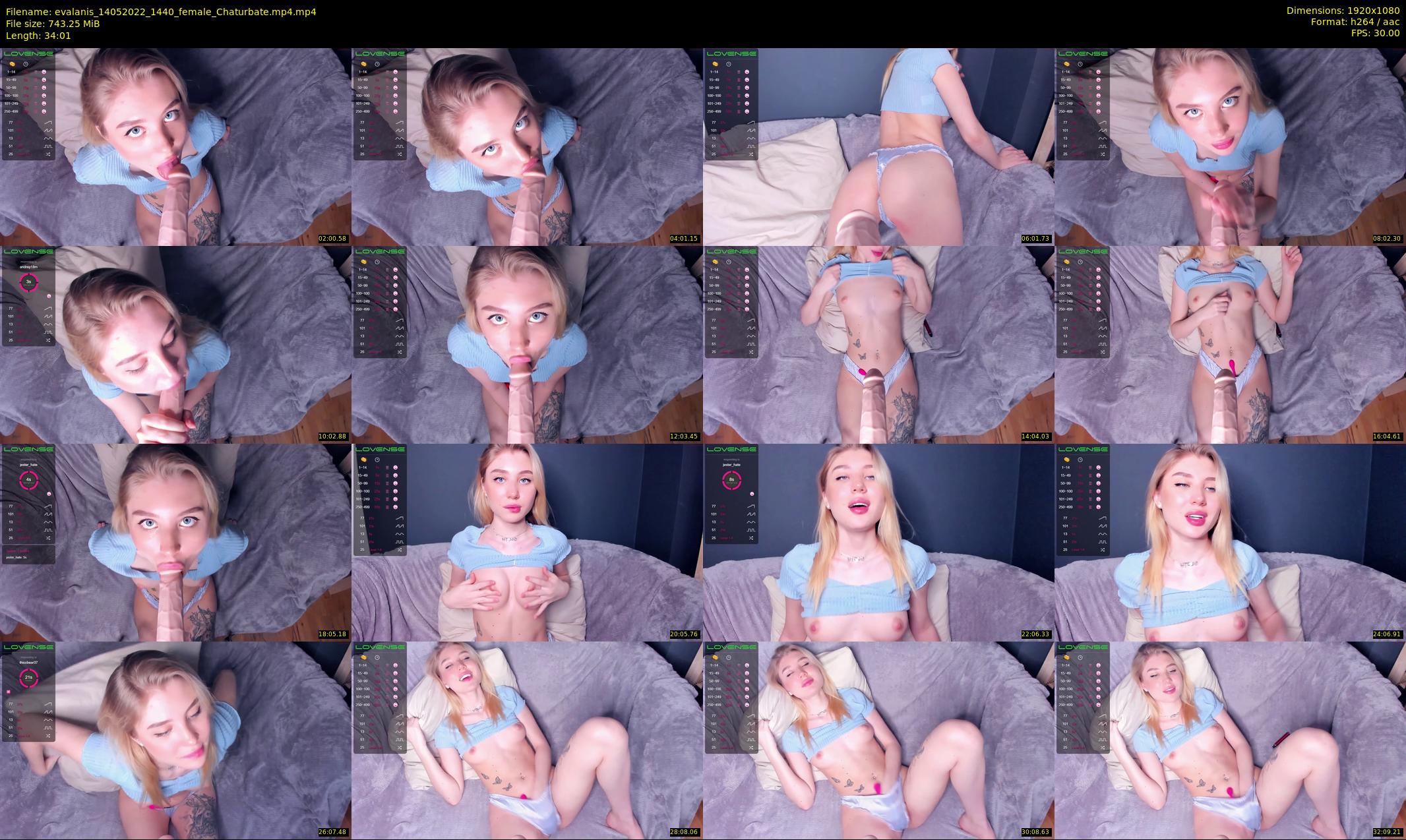 evalanis — 35 minute Chaturbate couple cam show recording, 1080p, May 14, 2022