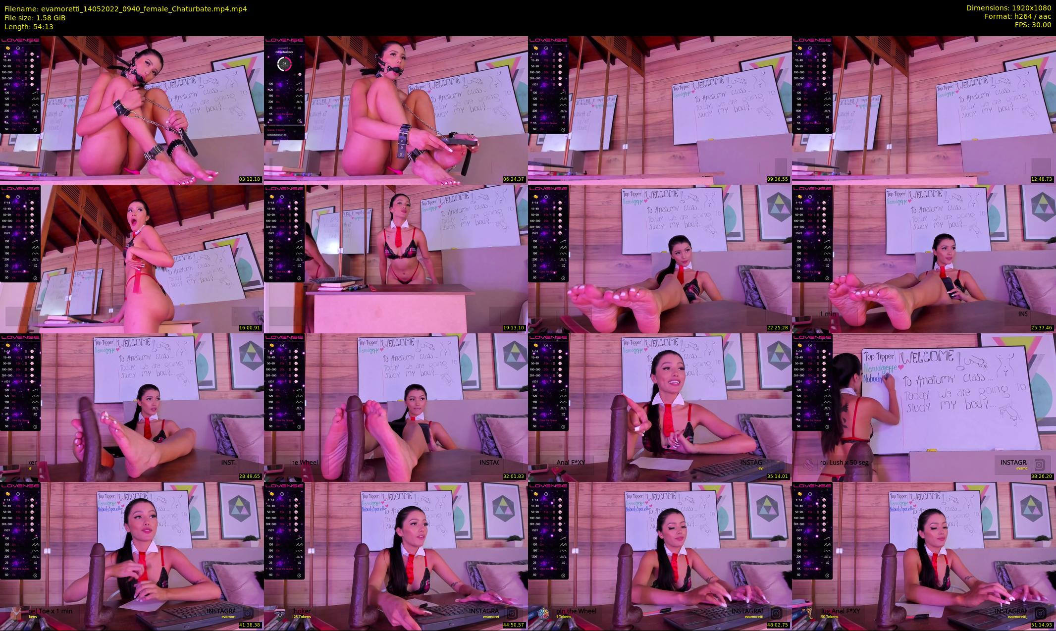 evamoretti — 55 minute Chaturbate female cam show recording, 1080p, May 14, 2022
