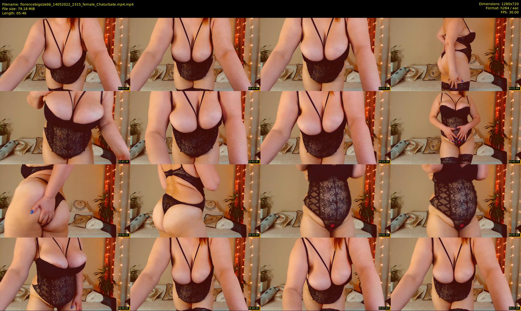 florencebigsizebb — 6 minute Chaturbate female cam show recording, 720p, May 14, 2022