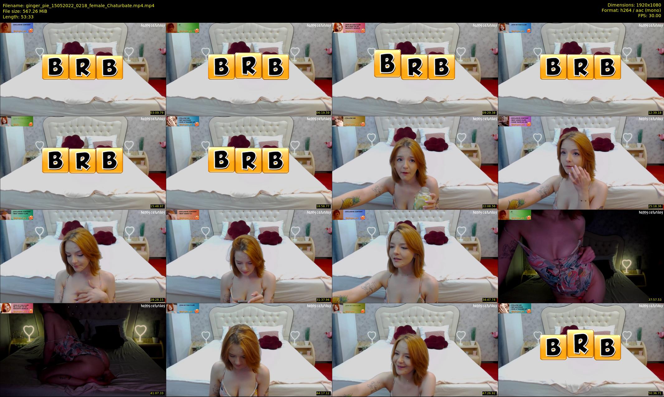 ginger_pie — 54 minute Chaturbate female cam show recording, 1080p, May 15, 2022