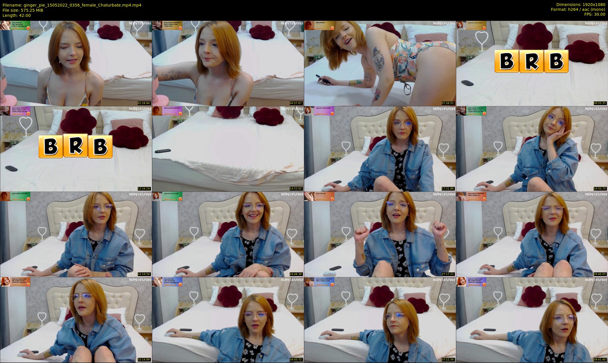 ginger_pie — 42 minute Chaturbate female cam show recording, 1080p, May 15, 2022
