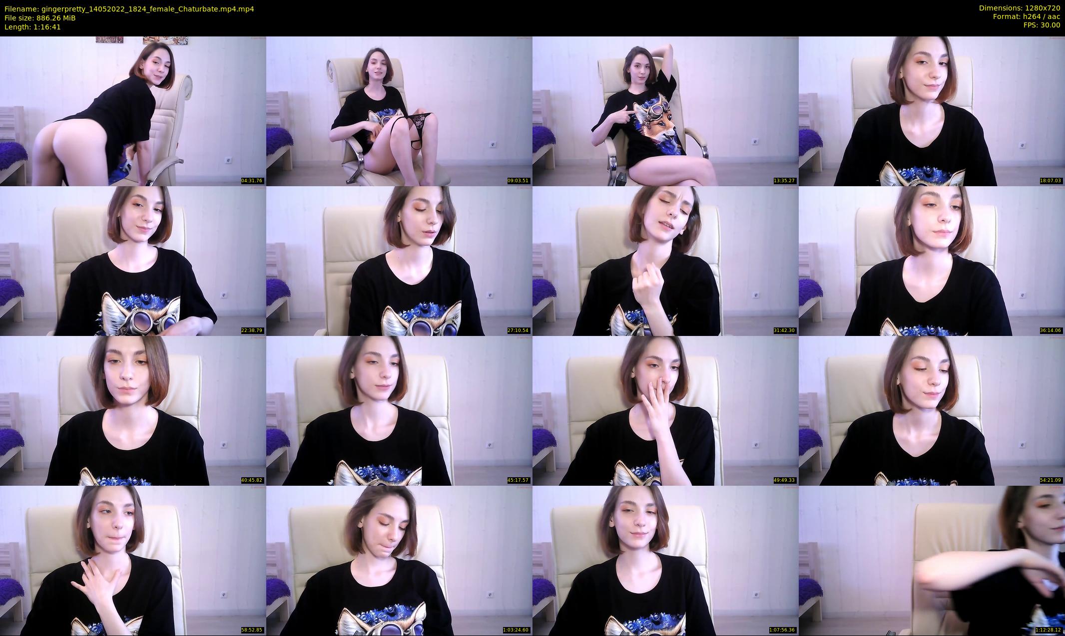 gingerpretty — 77 minute Chaturbate female cam show recording, 720p, May 14, 2022