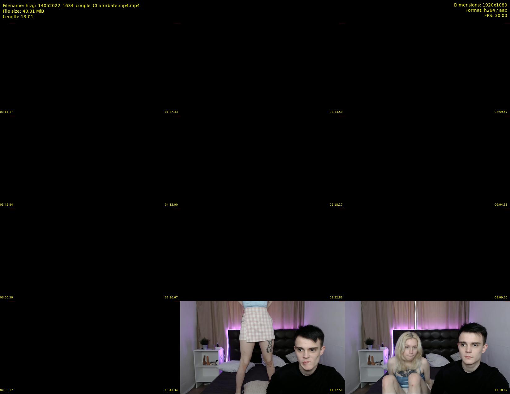 hizgi — 14 minute Chaturbate couple cam show recording, 1080p, May 14, 2022