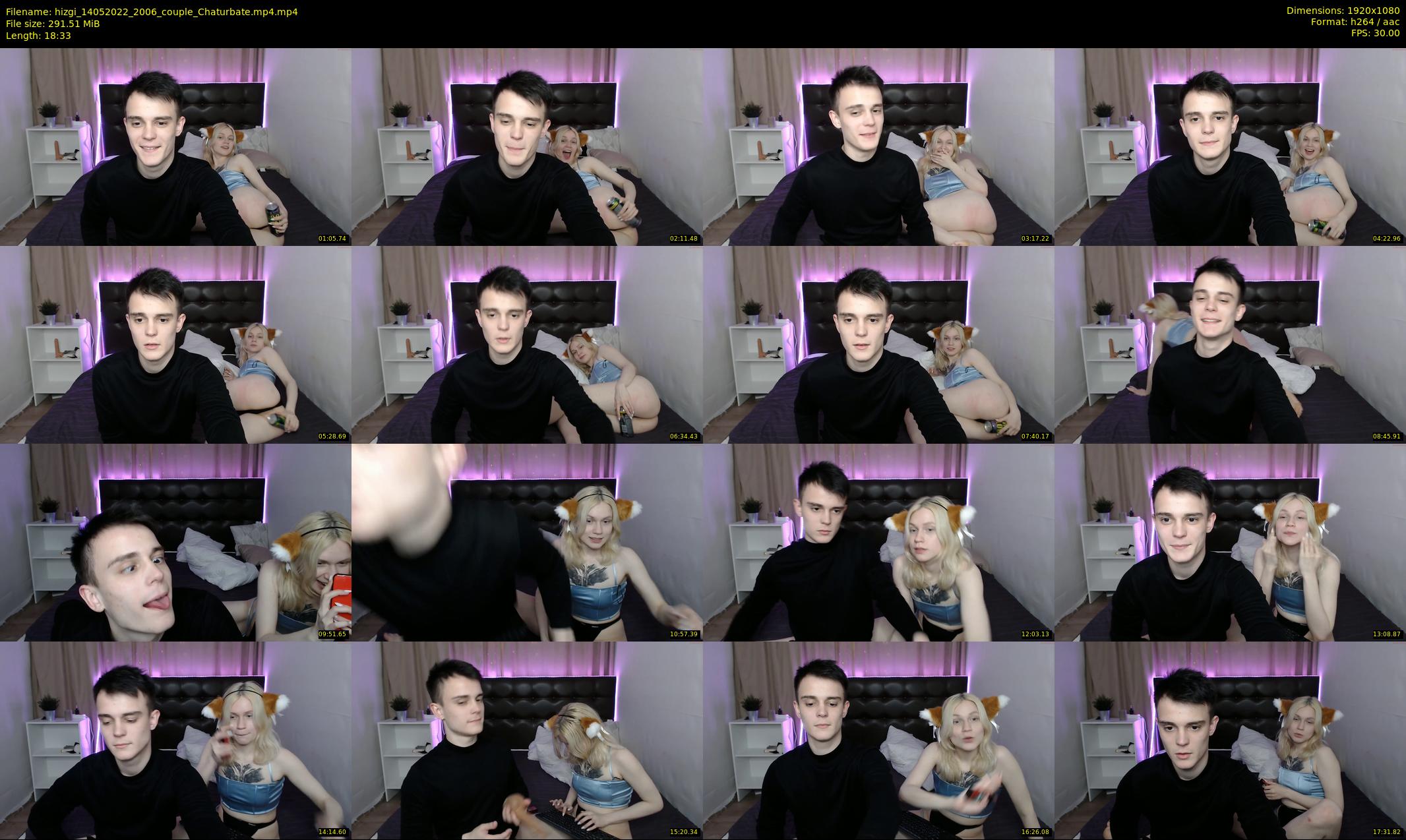 hizgi — 19 minute Chaturbate couple cam show recording, 1080p, May 14, 2022