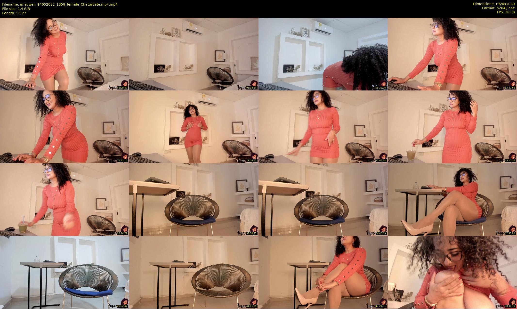 imacwen — 54 minute Chaturbate female cam show recording, 1080p, May 14, 2022