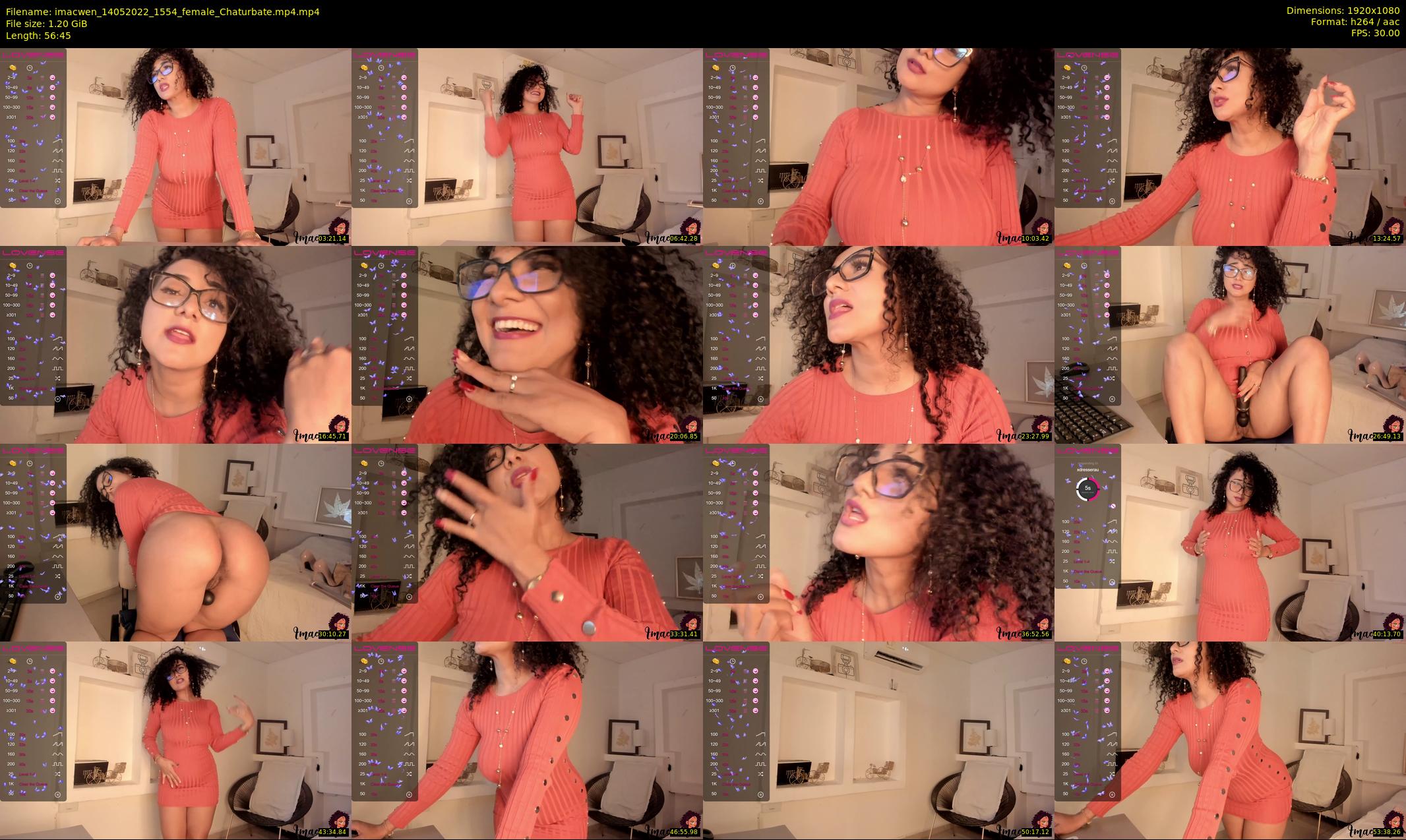imacwen — 57 minute Chaturbate female cam show recording, 1080p, May 14, 2022