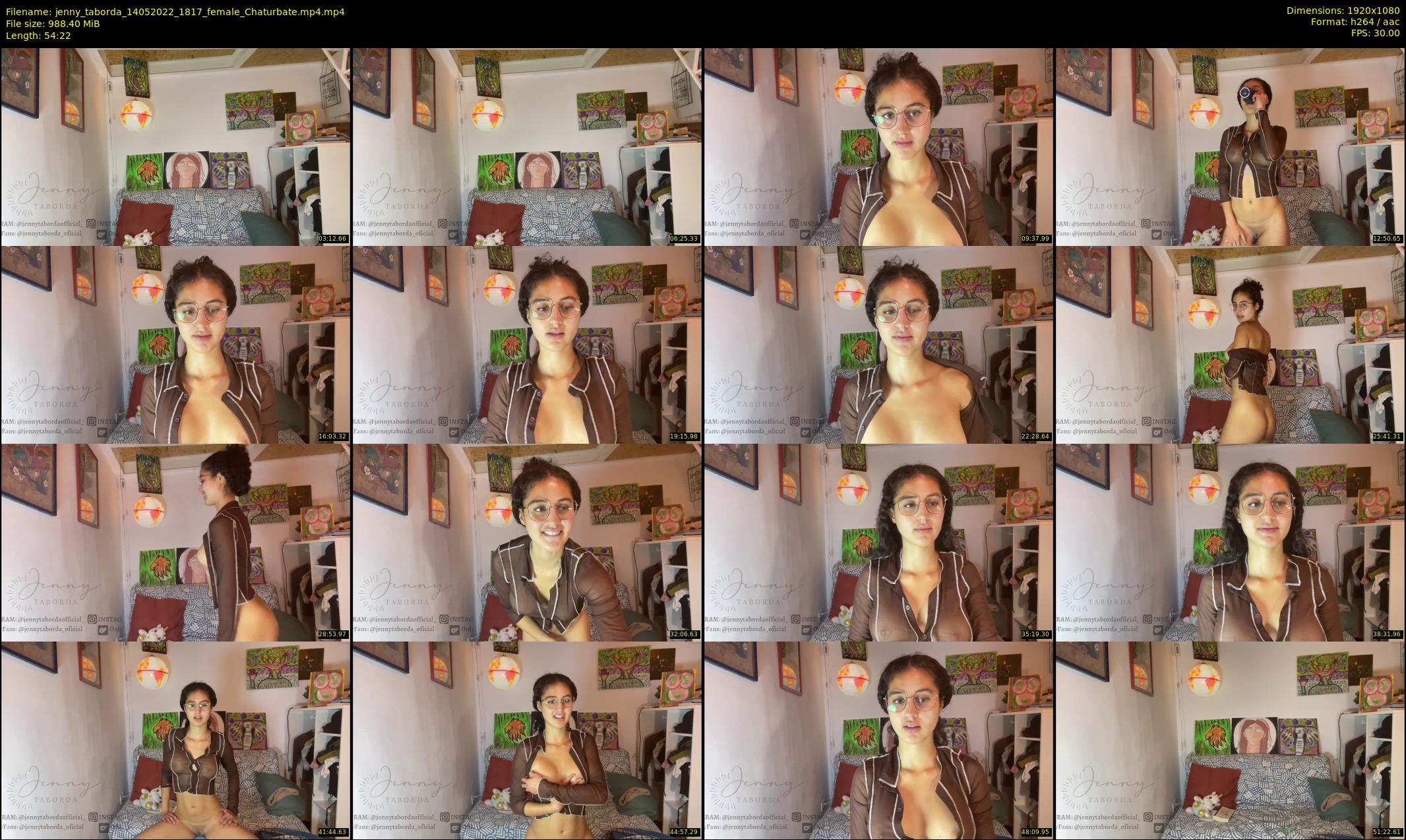 jenny_taborda — 55 minute Chaturbate female cam show recording, 1080p, May 14, 2022