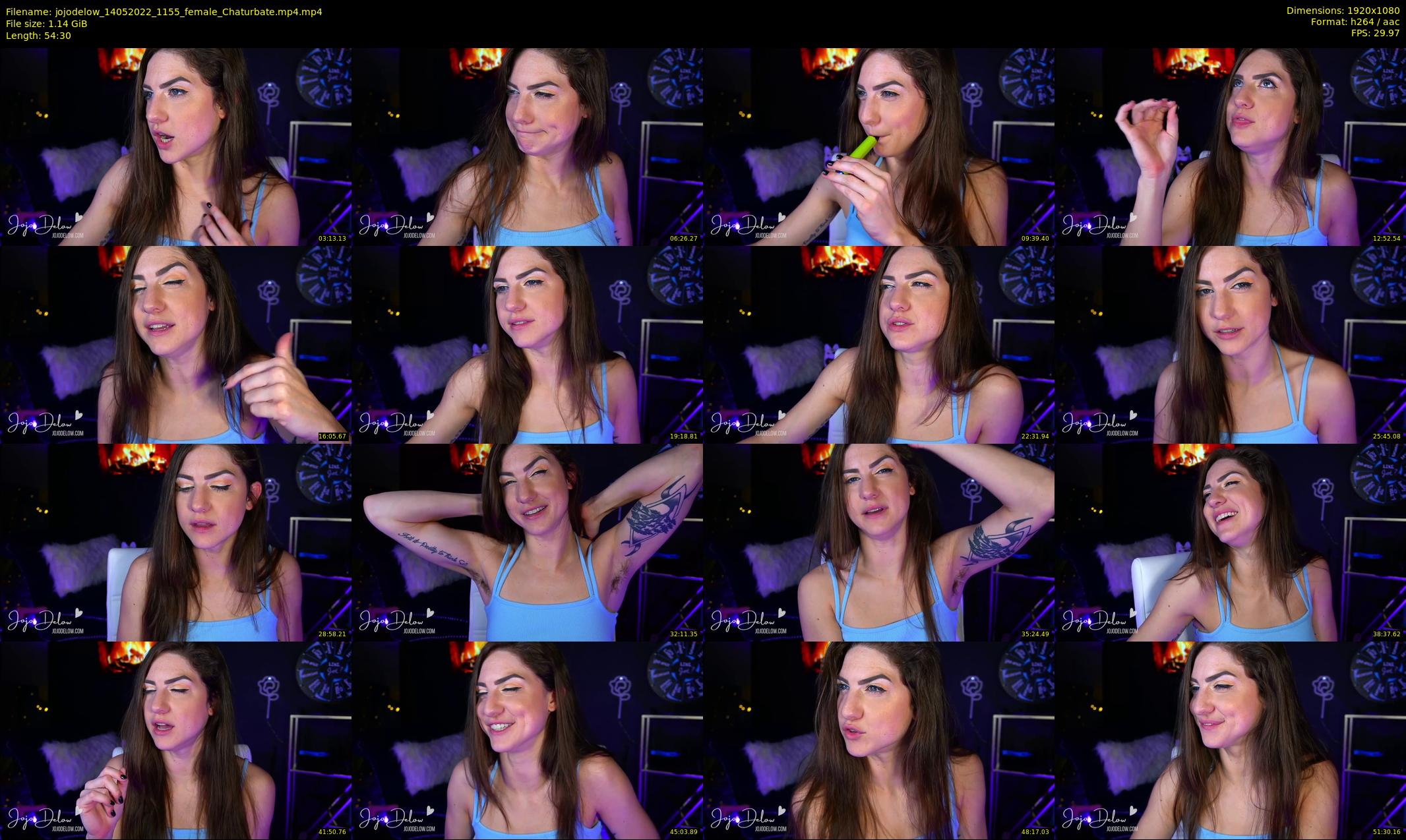 jojodelow — 55 minute Chaturbate female cam show recording, 1080p, May 14, 2022