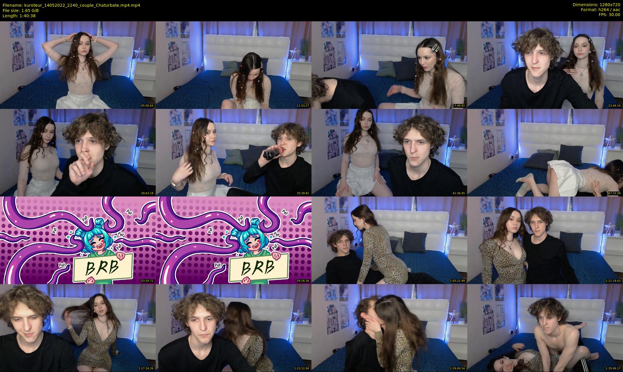 kuroteur — 101 minute Chaturbate couple cam show recording, 720p, May 14, 2022