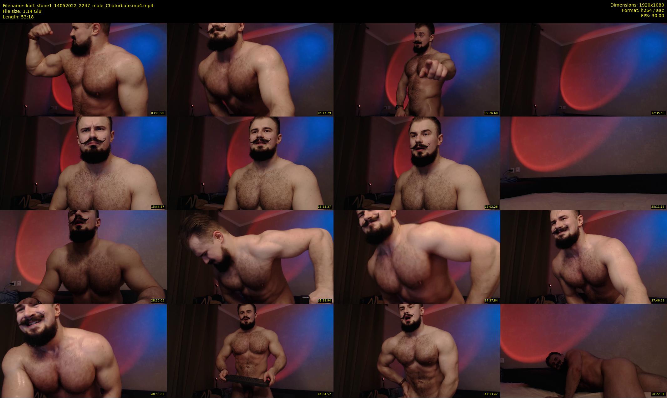 kurt_stone1 — 54 minute Chaturbate male cam show recording, 1080p, May 14, 2022