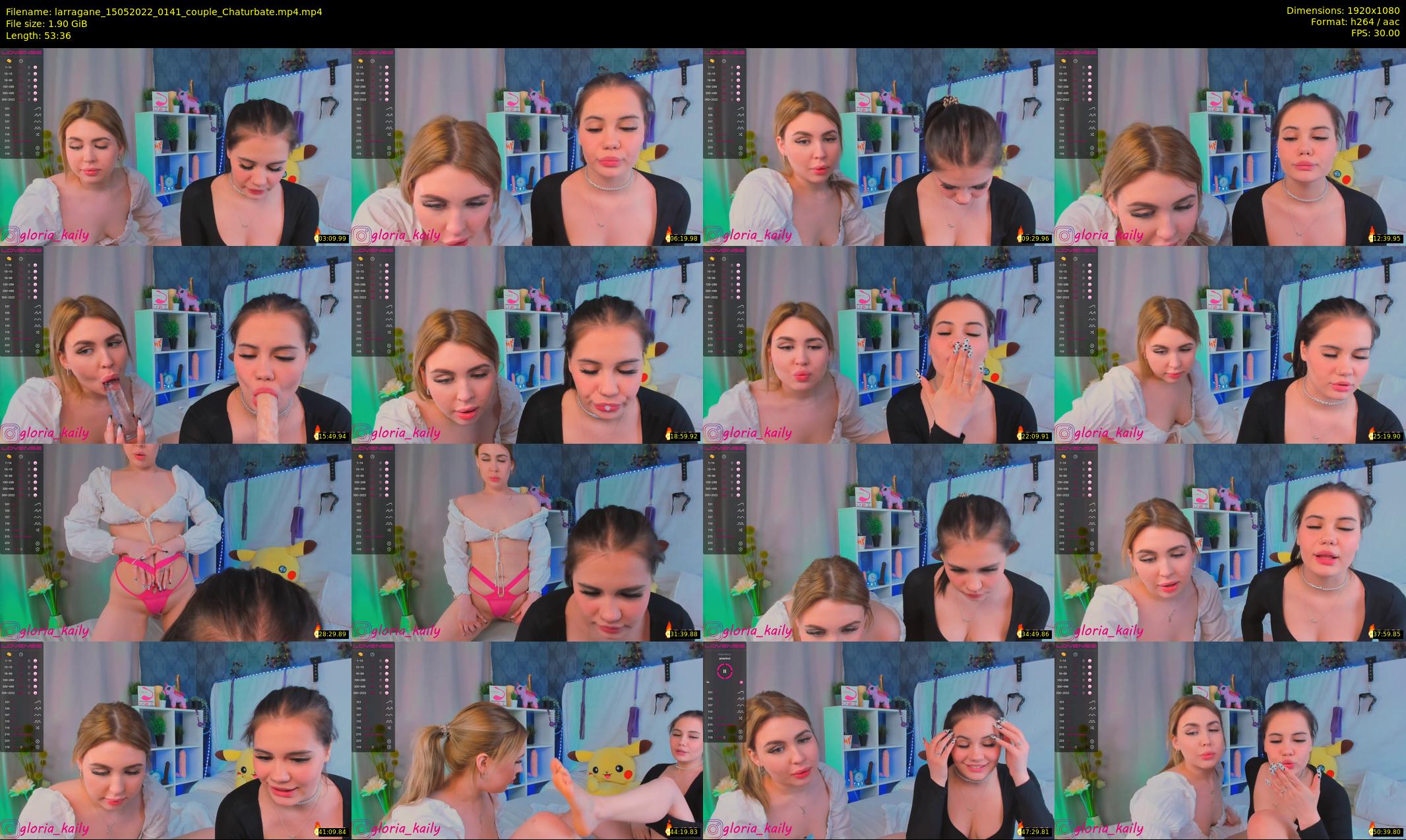 larragane — 54 minute Chaturbate couple cam show recording, 1080p, May 15, 2022