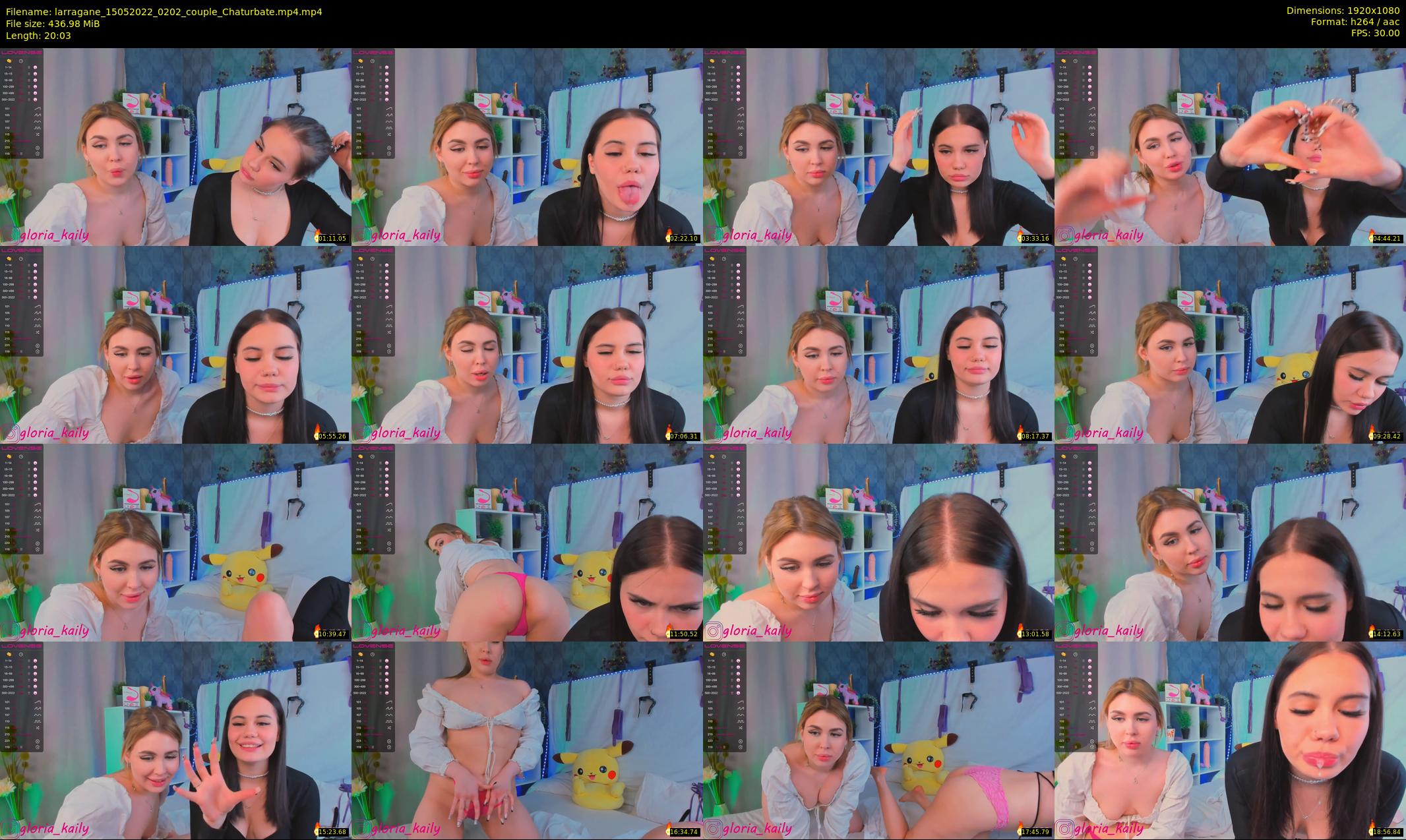 larragane — 21 minute Chaturbate couple cam show recording, 1080p, May 15, 2022