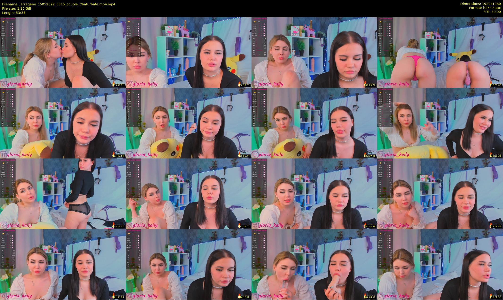 larragane — 54 minute Chaturbate couple cam show recording, 1080p, May 15, 2022