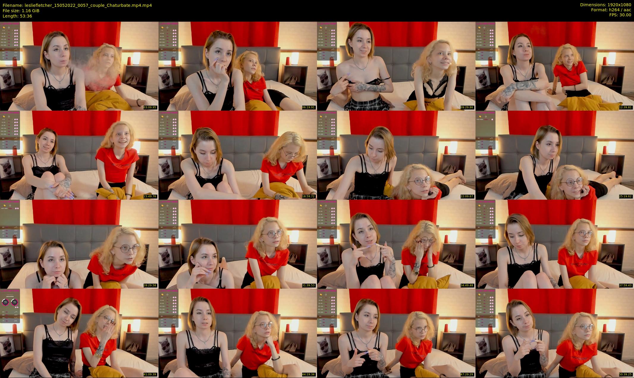 lesliefletcher — 54 minute Chaturbate couple cam show recording, 1080p, May 15, 2022