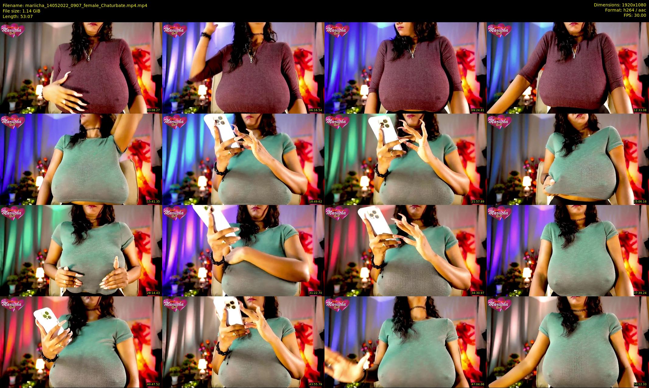 mariicha — 54 minute Chaturbate female cam show recording, 1080p, May 14, 2022