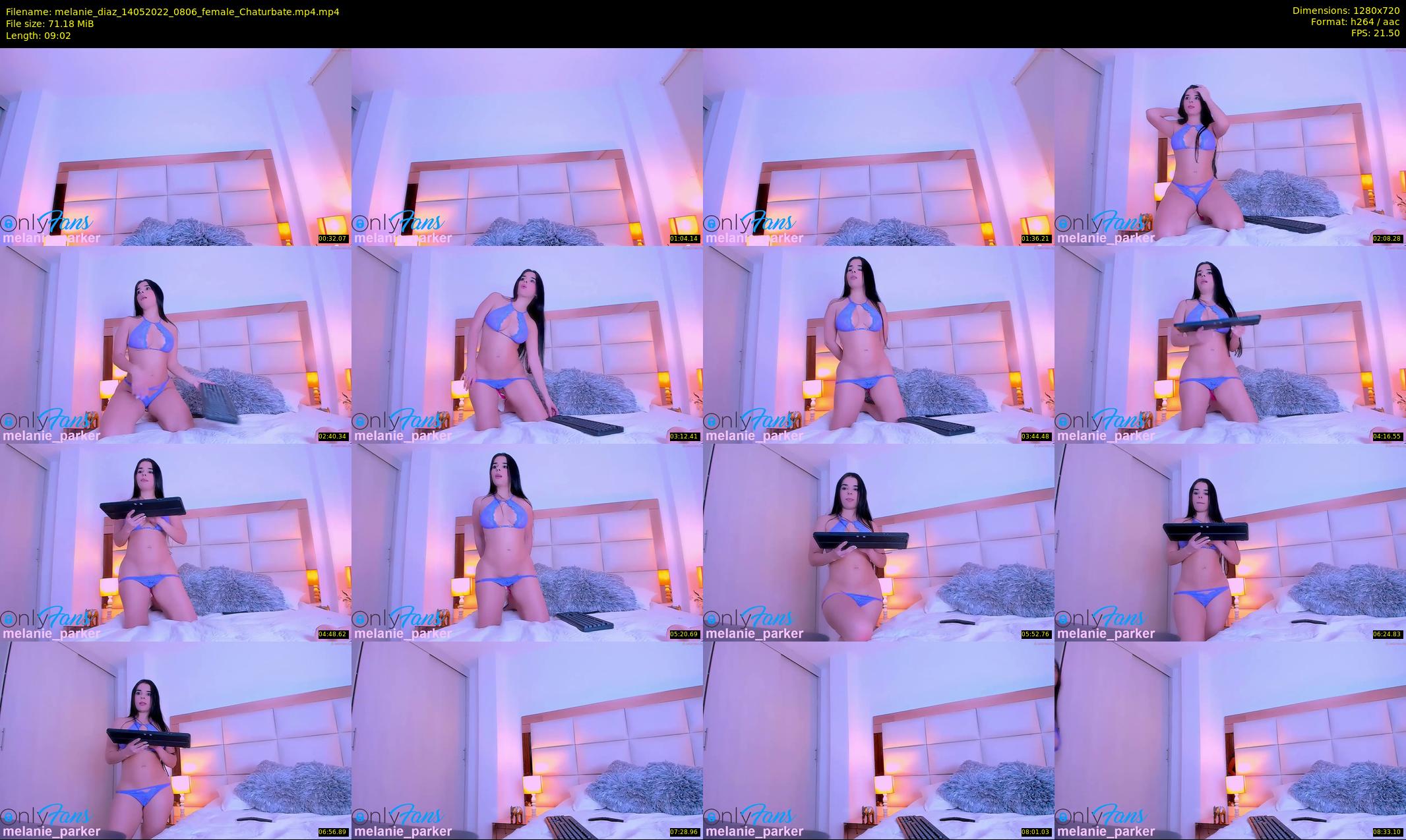 melanie_diaz — 10 minute Chaturbate female cam show recording, 720p, May 14, 2022
