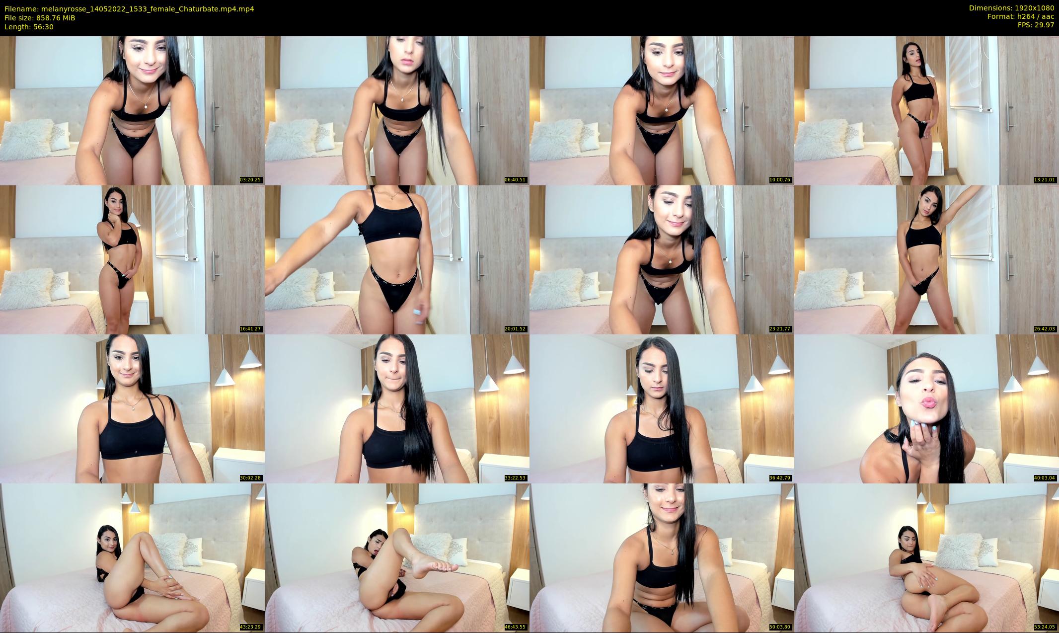 melanyrosse — 57 minute Chaturbate female cam show recording, 1080p, May 14, 2022