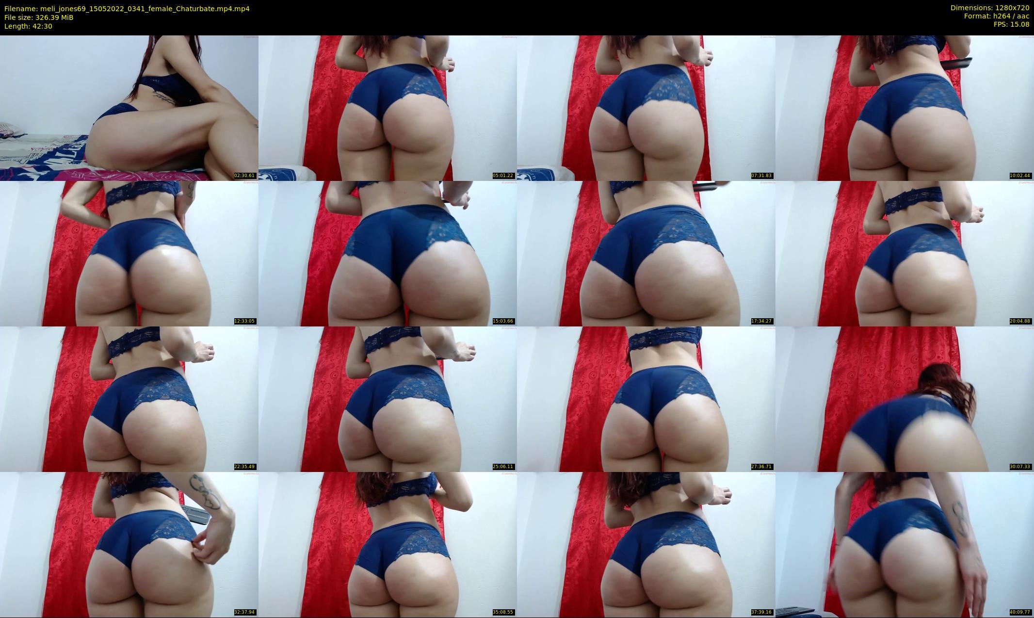 meli_jones69 — 43 minute Chaturbate female cam show recording, 720p, May 15, 2022