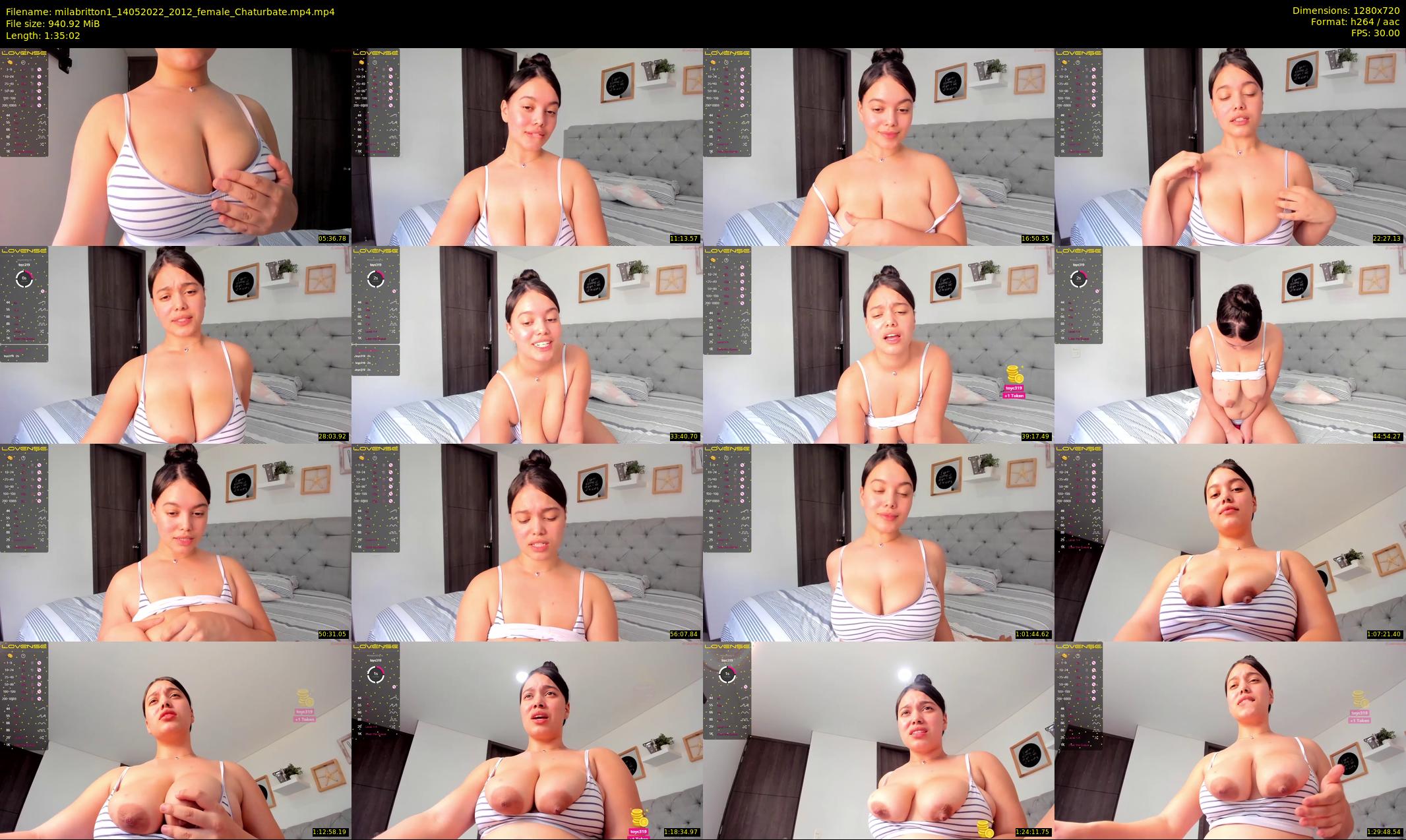 milabritton1 — 96 minute Chaturbate female cam show recording, 720p, May 14, 2022
