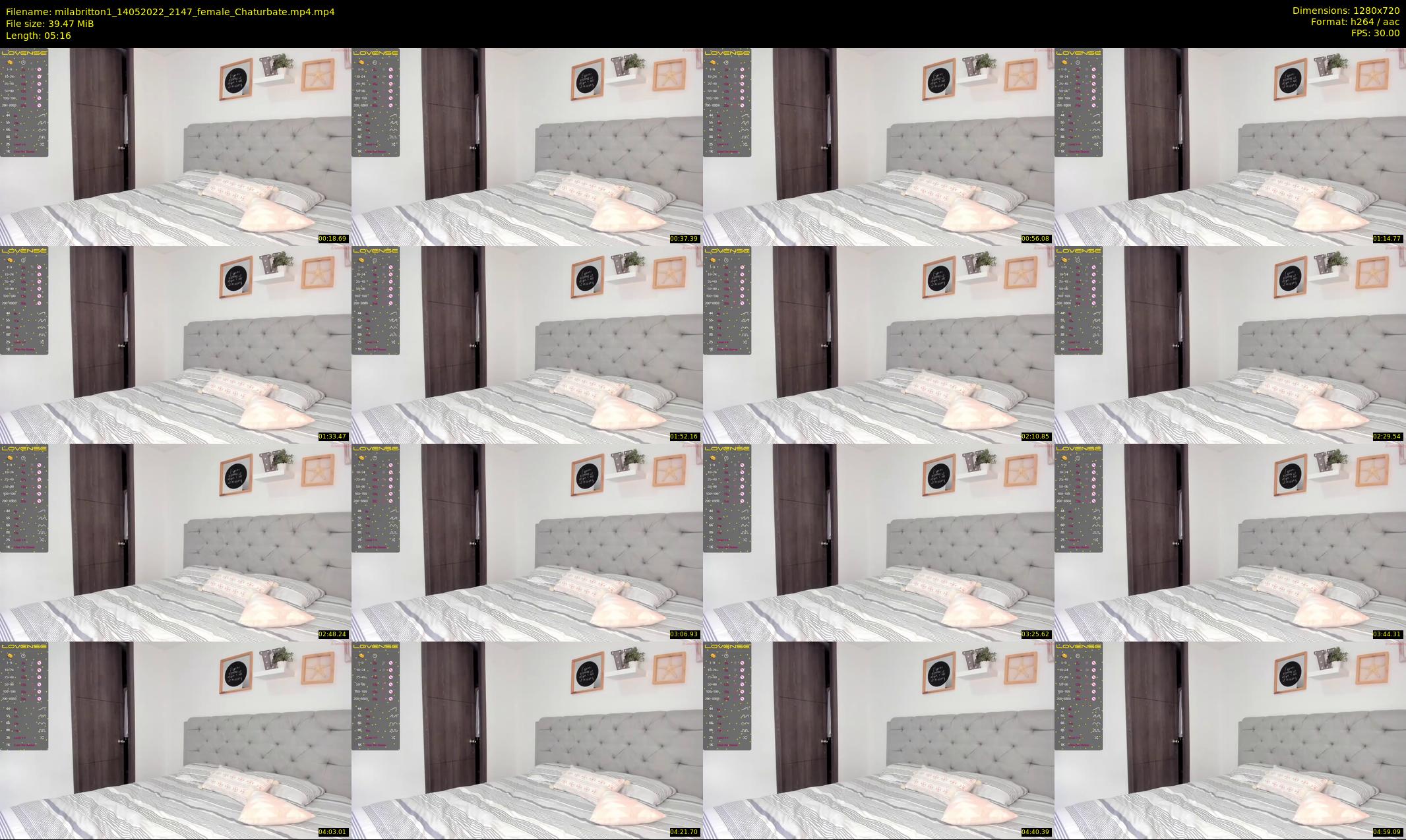 milabritton1 — 6 minute Chaturbate female cam show recording, 720p, May 14, 2022