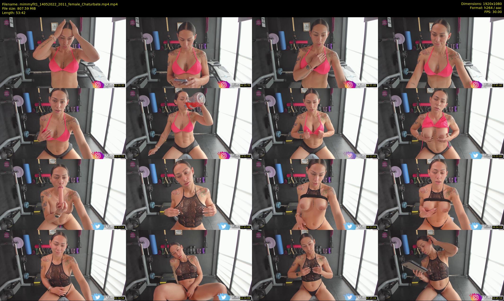 mimmyfit1 — 54 minute Chaturbate female cam show recording, 1080p, May 14, 2022