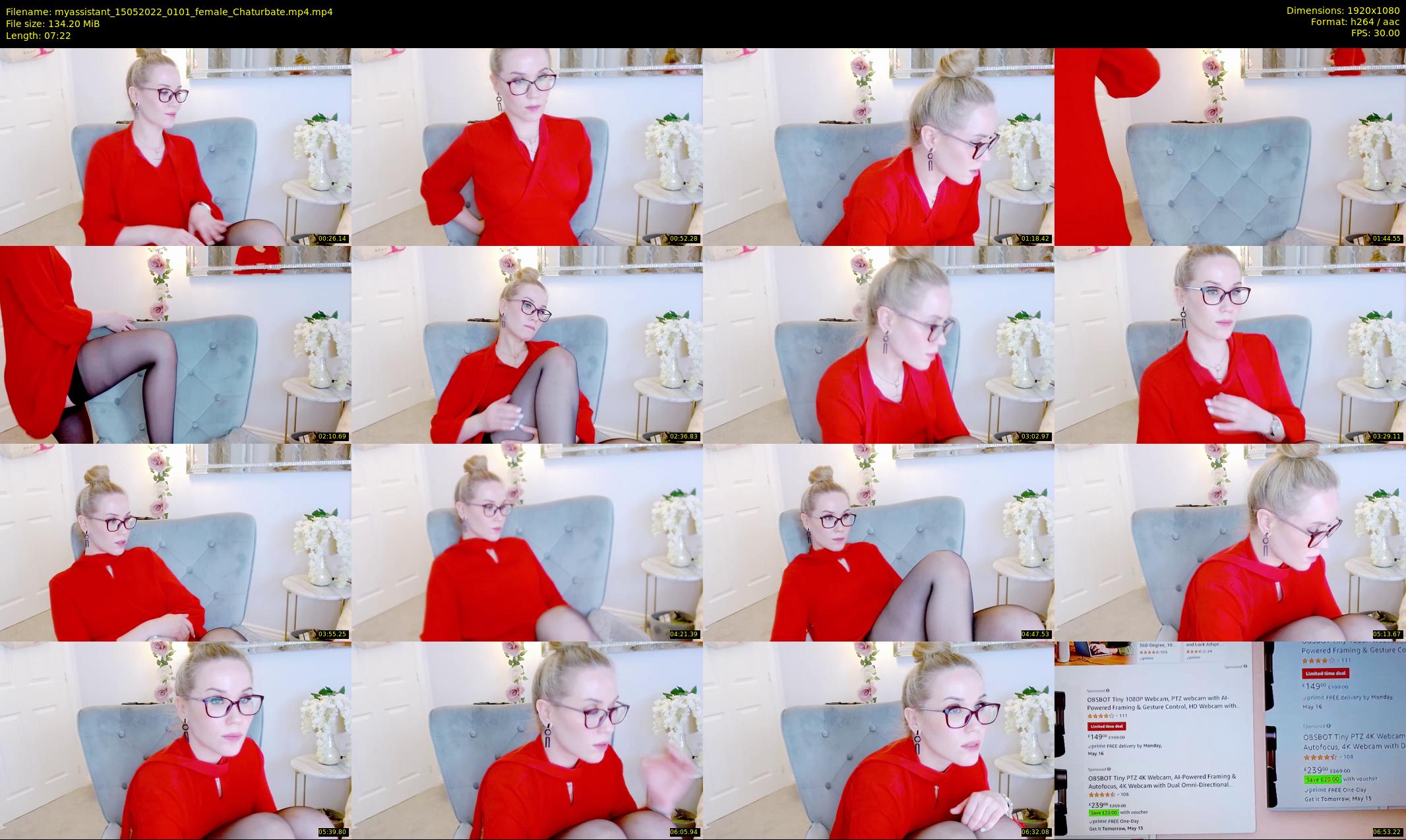 myassistant — 8 minute Chaturbate female cam show recording, 1080p, May 15, 2022