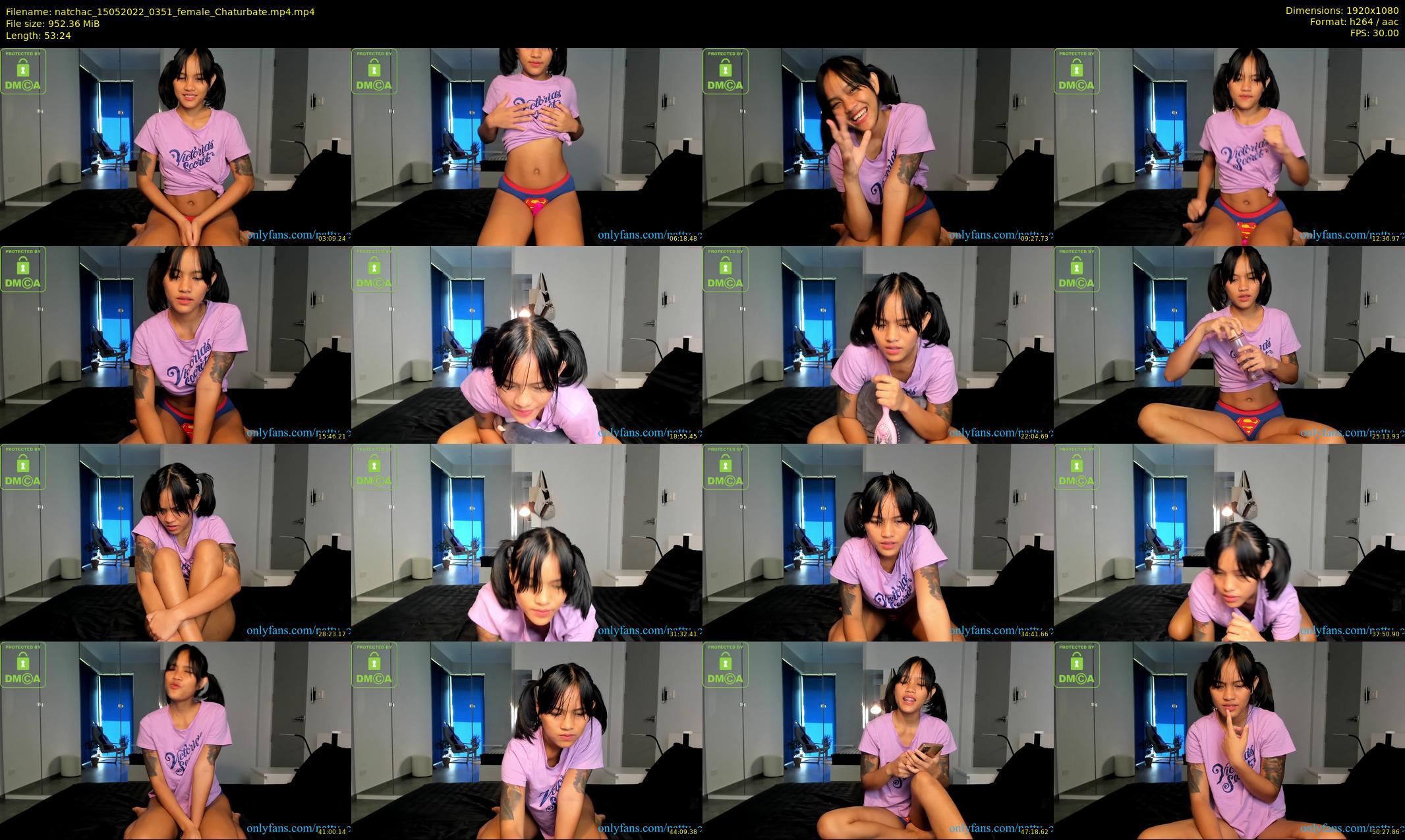 natchac — 54 minute Chaturbate female cam show recording, 1080p, May 15, 2022