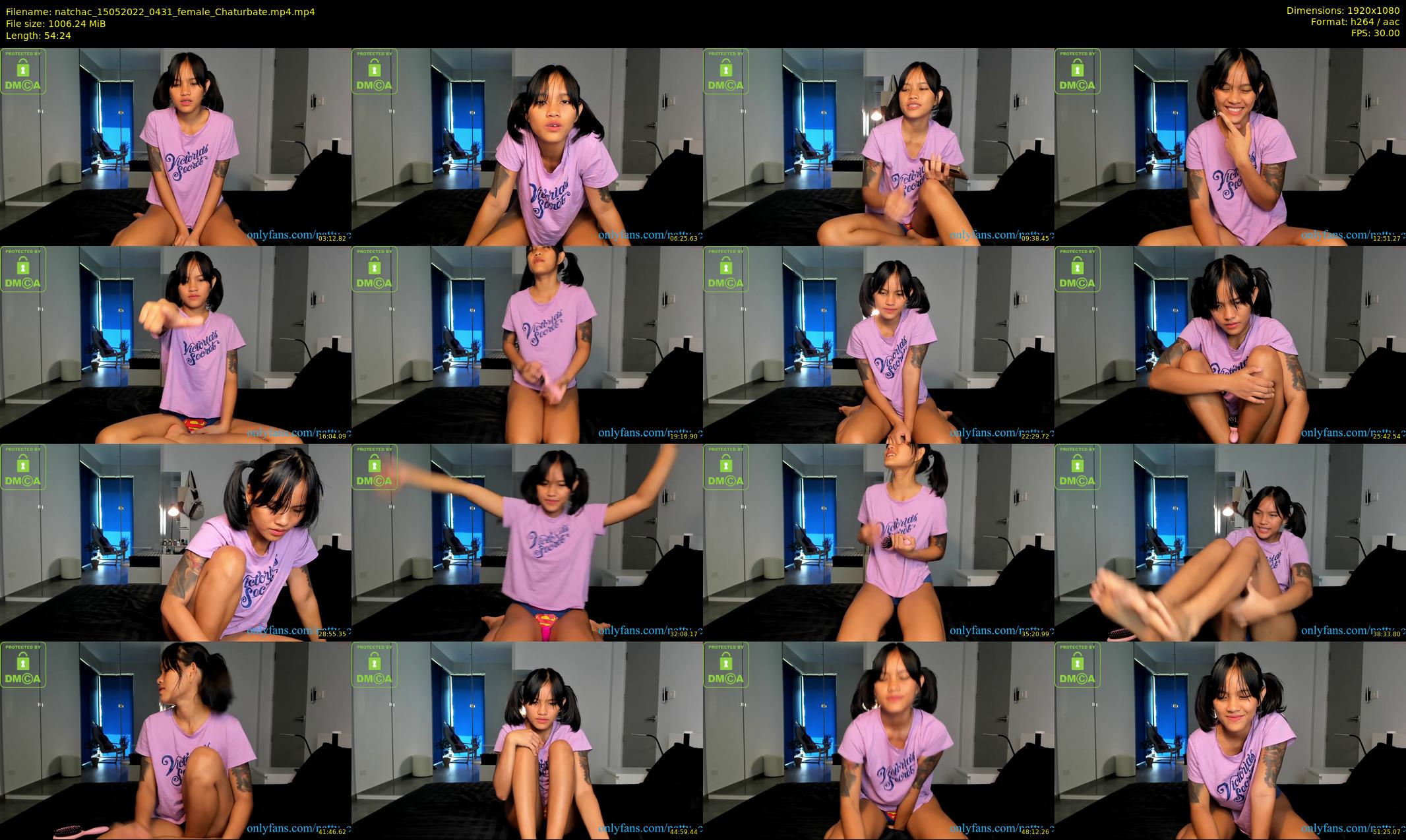 natchac — 55 minute Chaturbate female cam show recording, 1080p, May 15, 2022