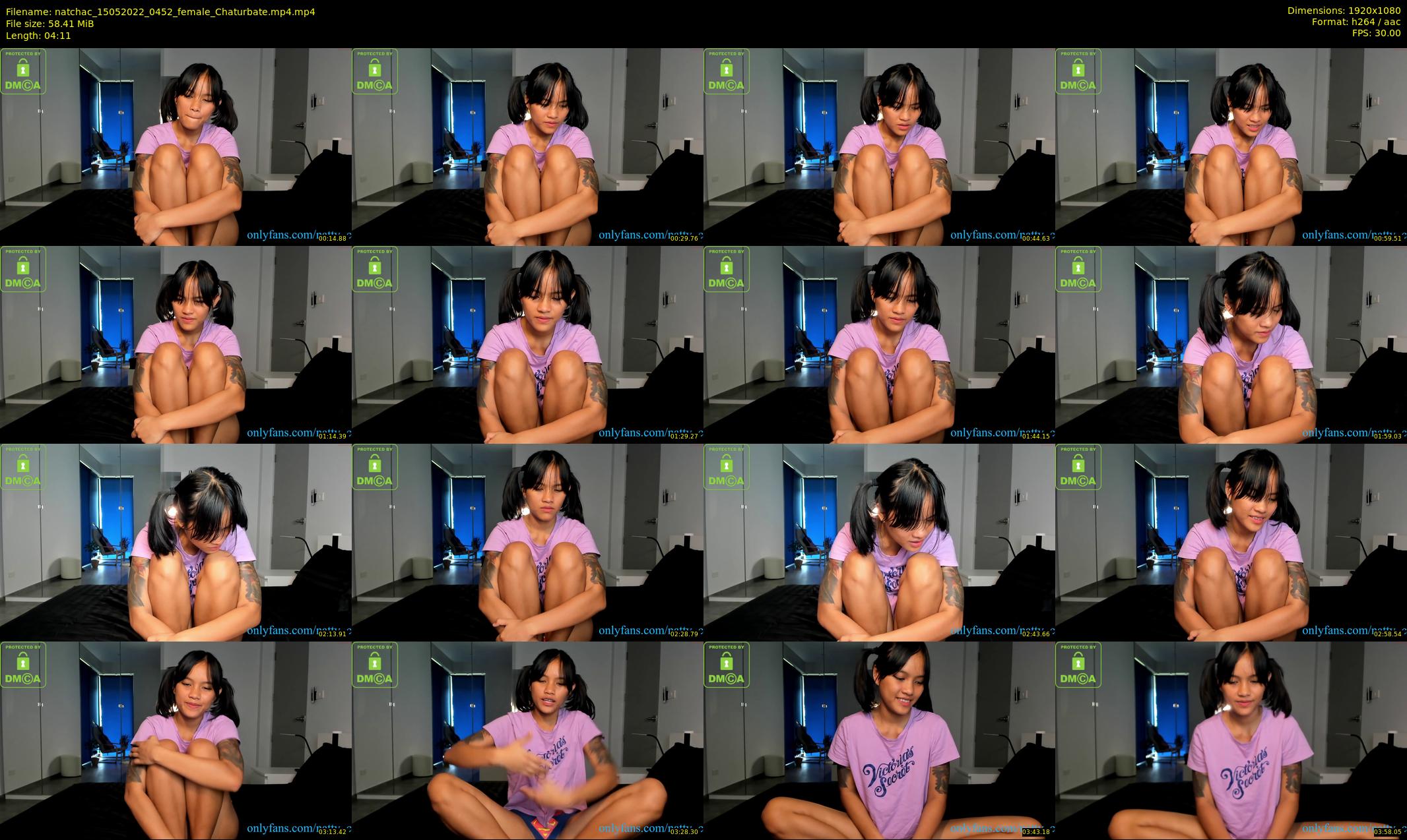 natchac — 5 minute Chaturbate female cam show recording, 1080p, May 15, 2022