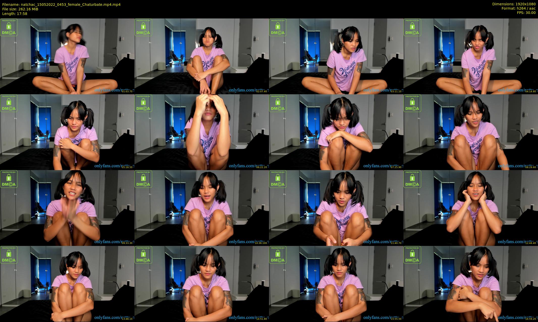 natchac — 18 minute Chaturbate female cam show recording, 1080p, May 15, 2022