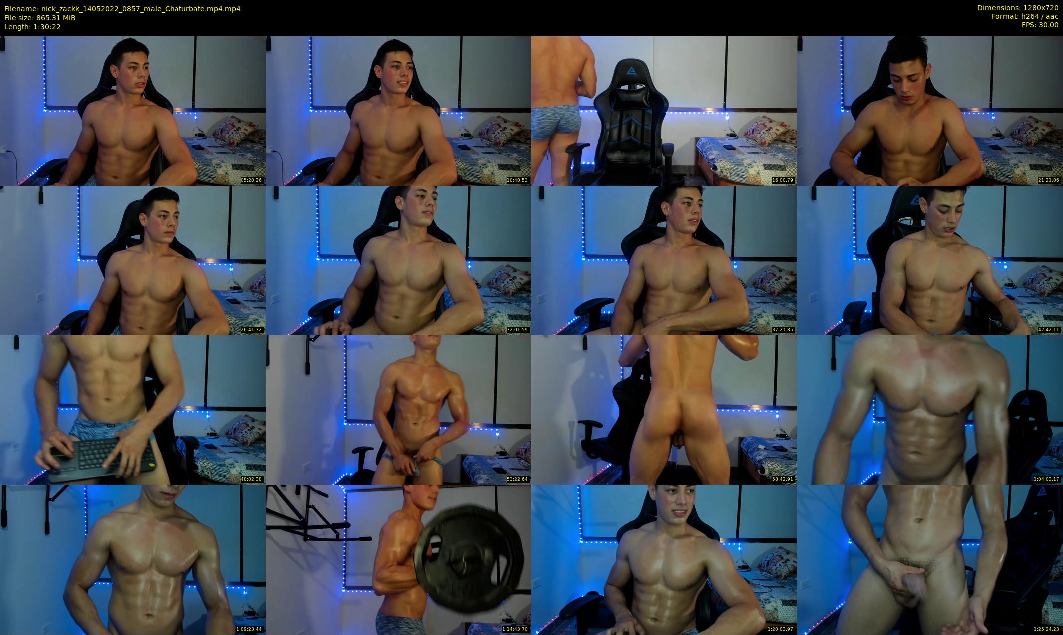 nick_zackk — 91 minute Chaturbate male cam show recording, 720p, May 14, 2022