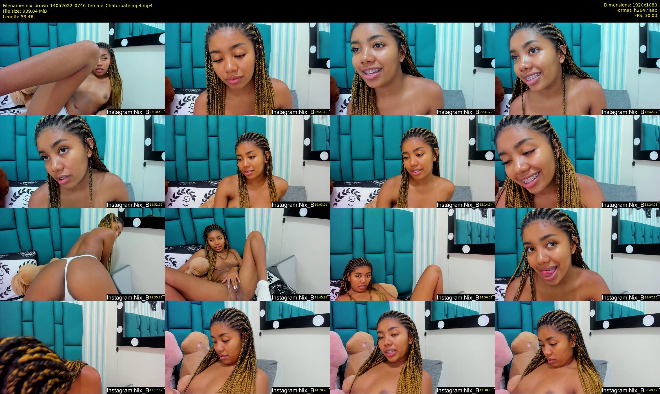 nix_brown — 54 minute Chaturbate female cam show recording, 1080p, May 14, 2022