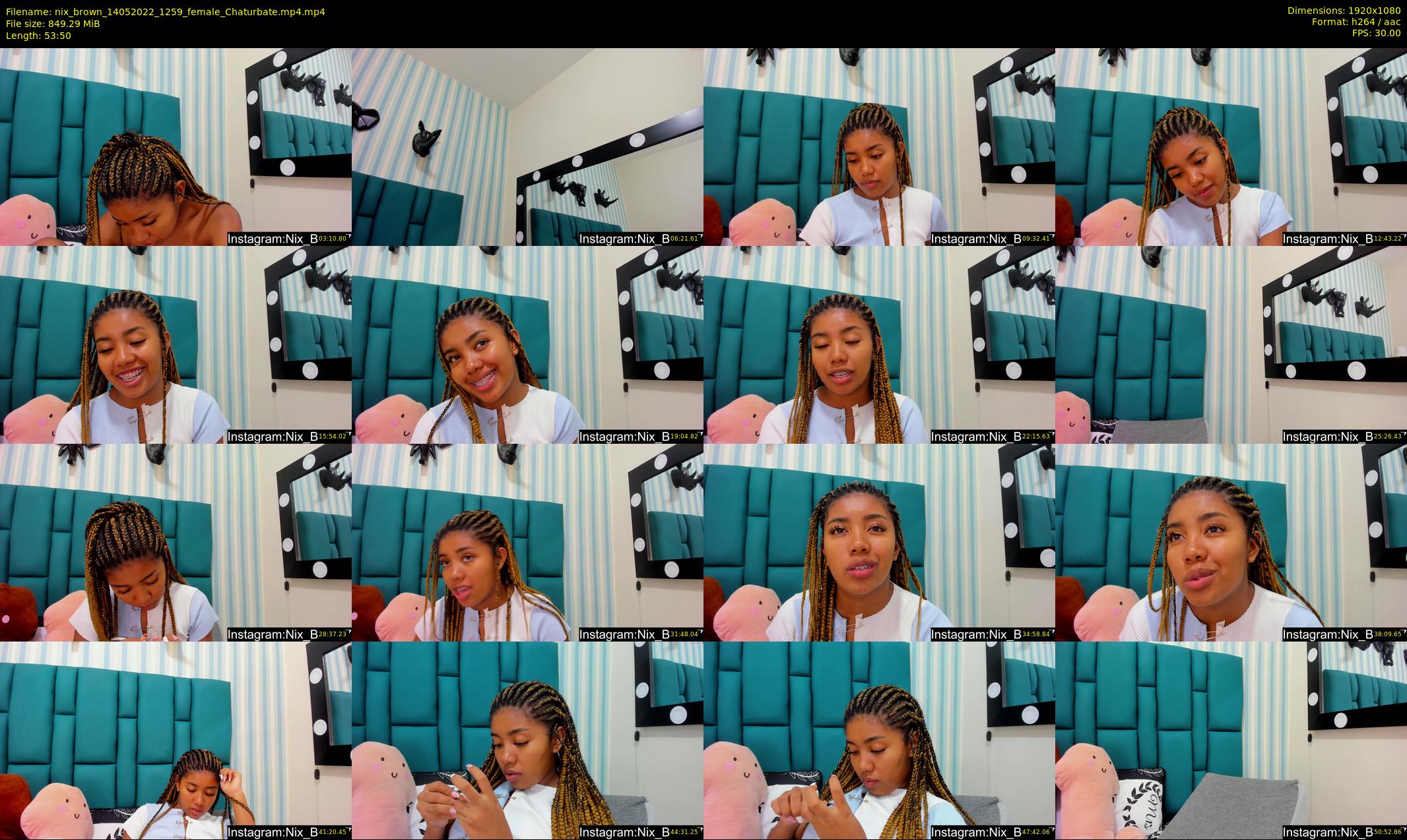 nix_brown — 54 minute Chaturbate female cam show recording, 1080p, May 14, 2022