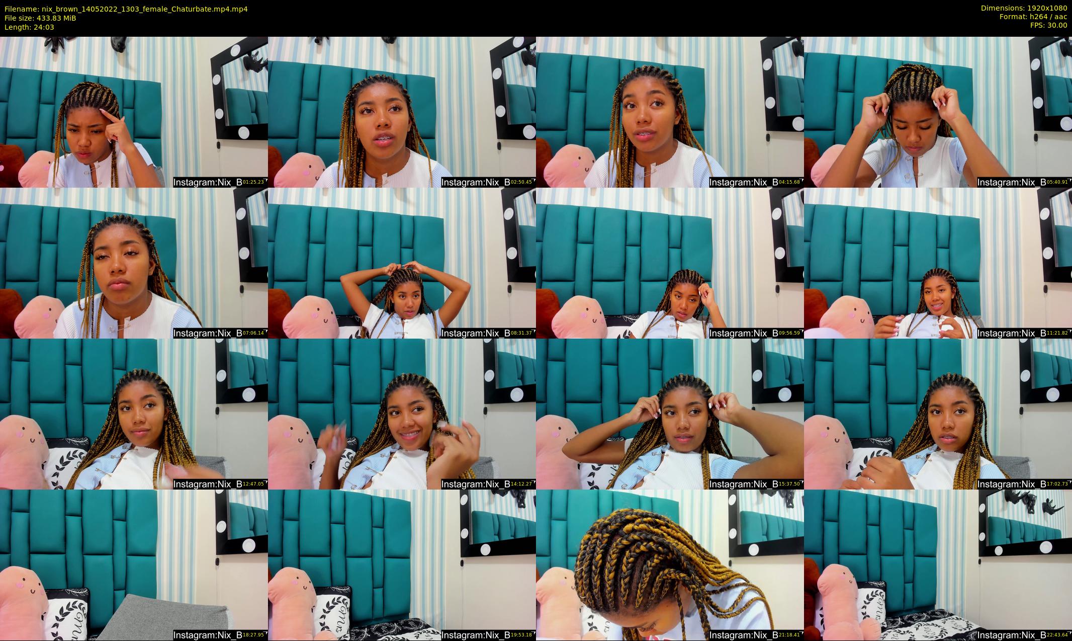 nix_brown — 25 minute Chaturbate female cam show recording, 1080p, May 14, 2022