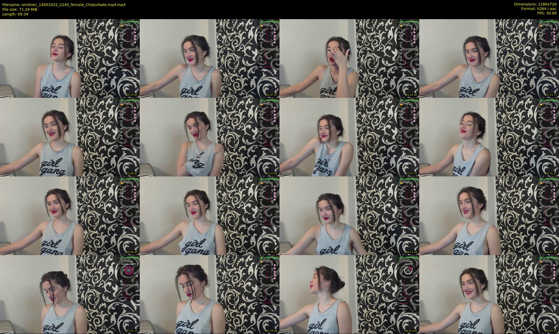 omiliver — 10 minute Chaturbate female cam show recording, 720p, May 14, 2022