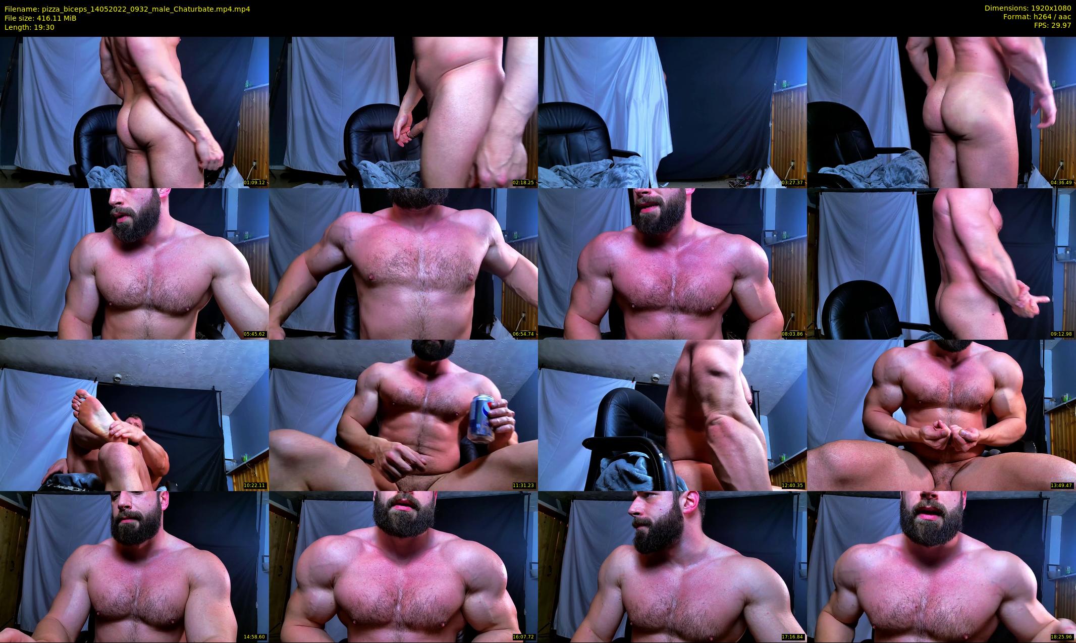 pizza_biceps — 20 minute Chaturbate male cam show recording, 1080p, May 14, 2022