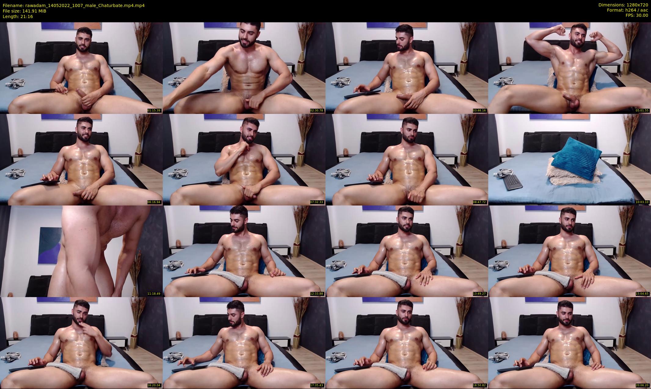 rawadam — 22 minute Chaturbate male cam show recording, 720p, May 14, 2022
