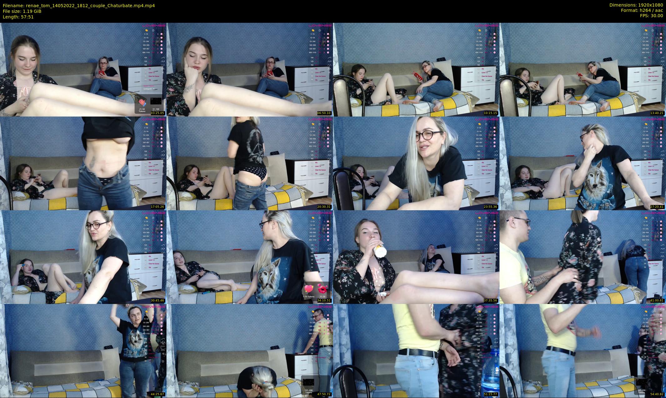 renae_tom — 58 minute Chaturbate couple cam show recording, 1080p, May 14, 2022