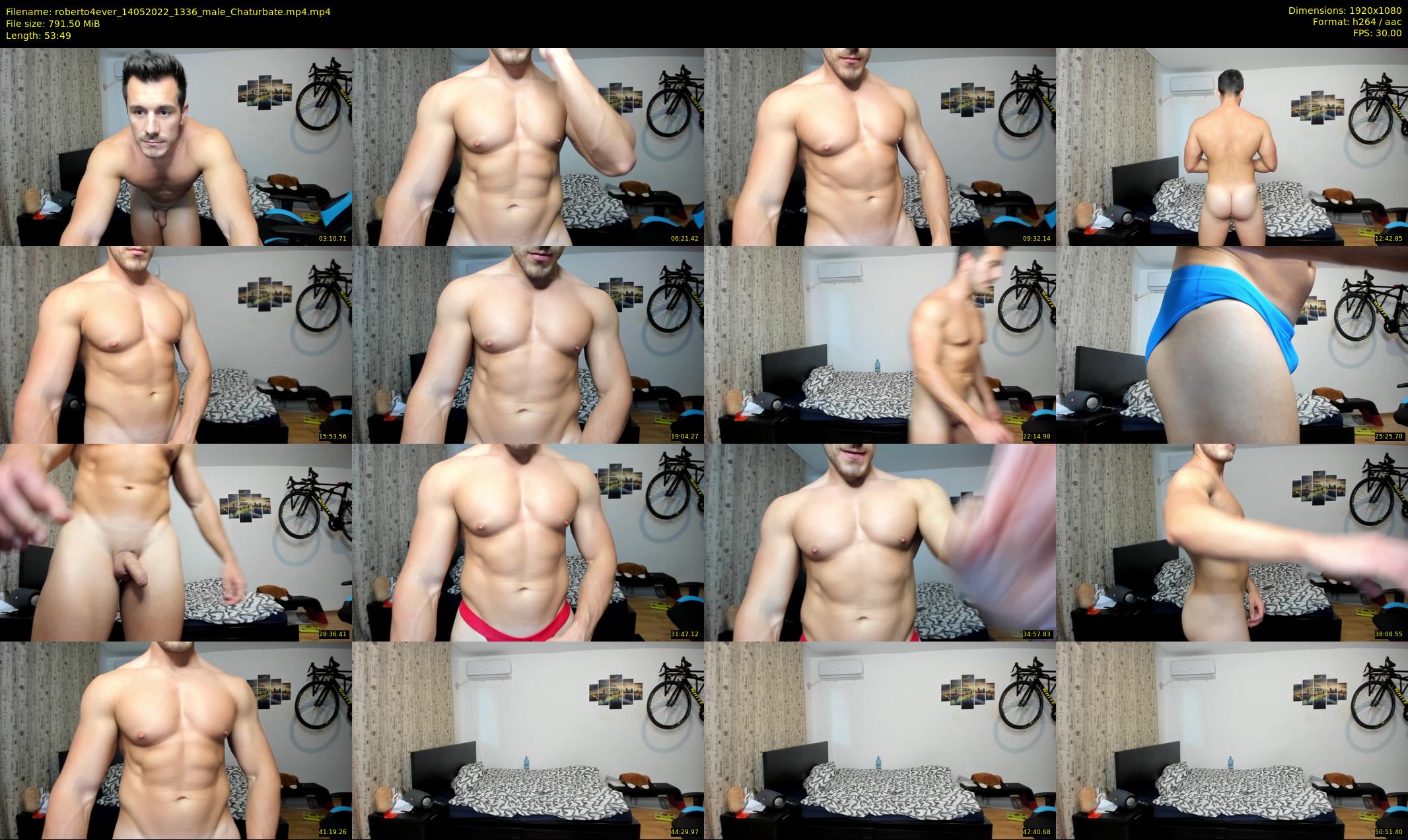 roberto4ever — 54 minute Chaturbate male cam show recording, 1080p, May 14, 2022