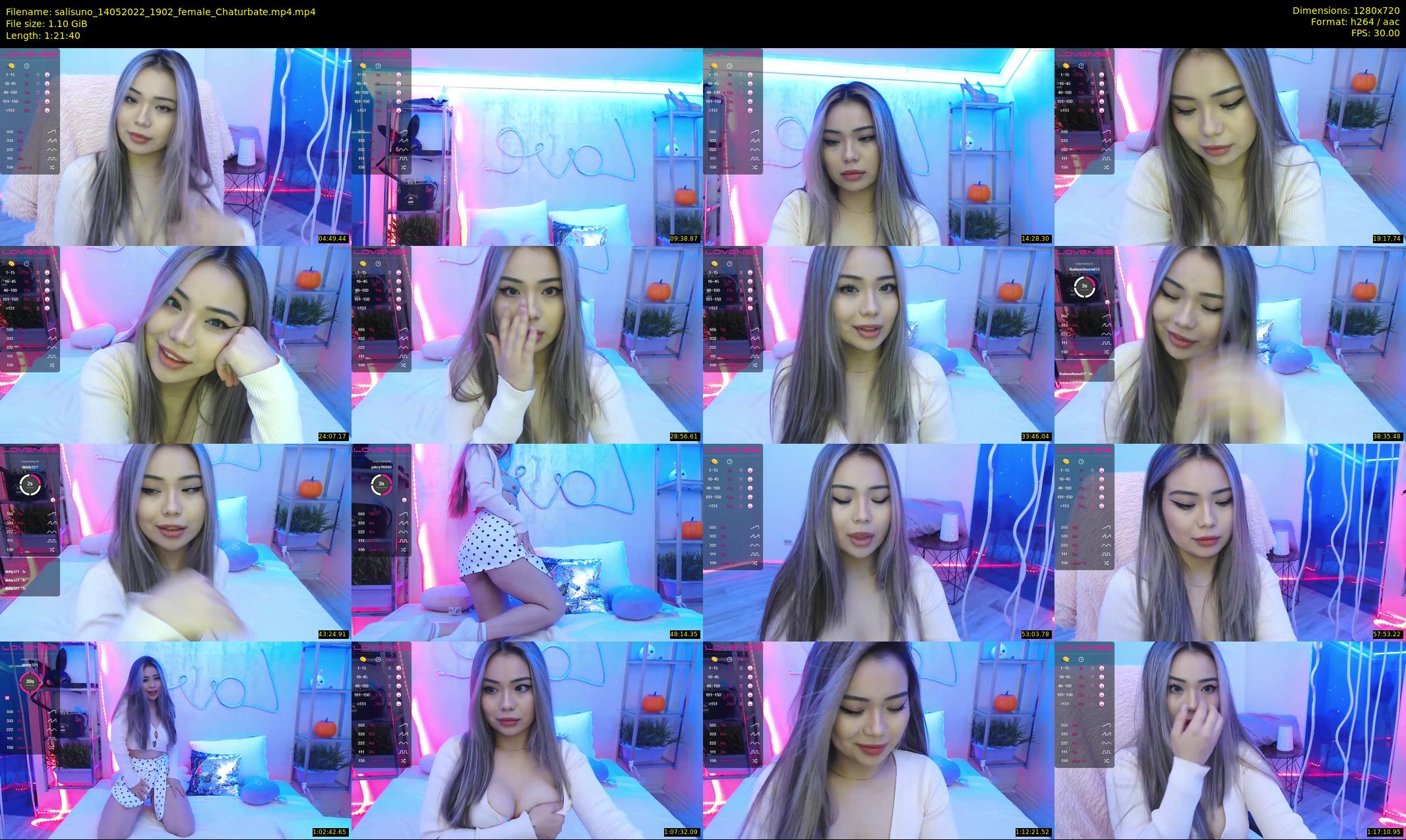 salisuno — 82 minute Chaturbate female cam show recording, 720p, May 14, 2022