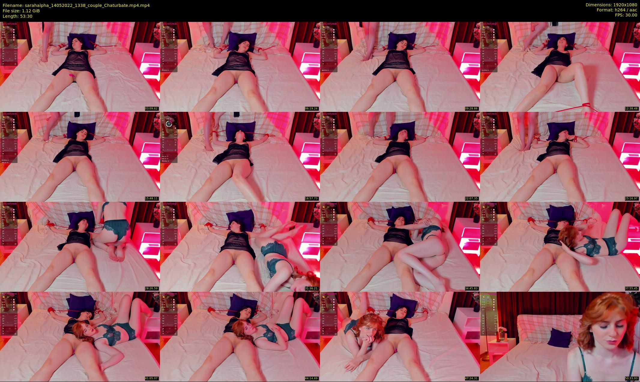 sarahalpha — 54 minute Chaturbate couple cam show recording, 1080p, May 14, 2022