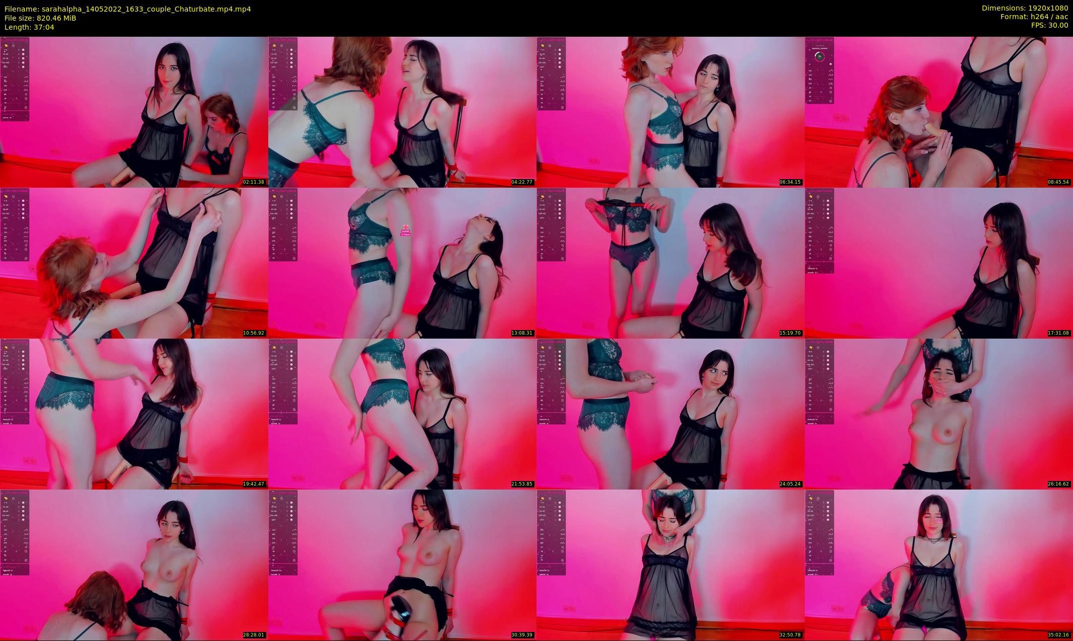 sarahalpha — 38 minute Chaturbate couple cam show recording, 1080p, May 14, 2022