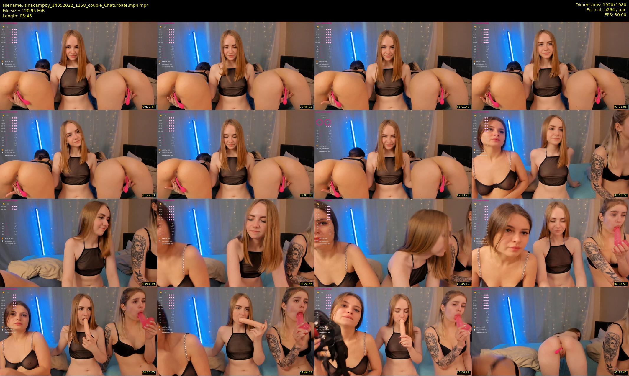 sinacampby — 6 minute Chaturbate couple cam show recording, 1080p, May 14, 2022