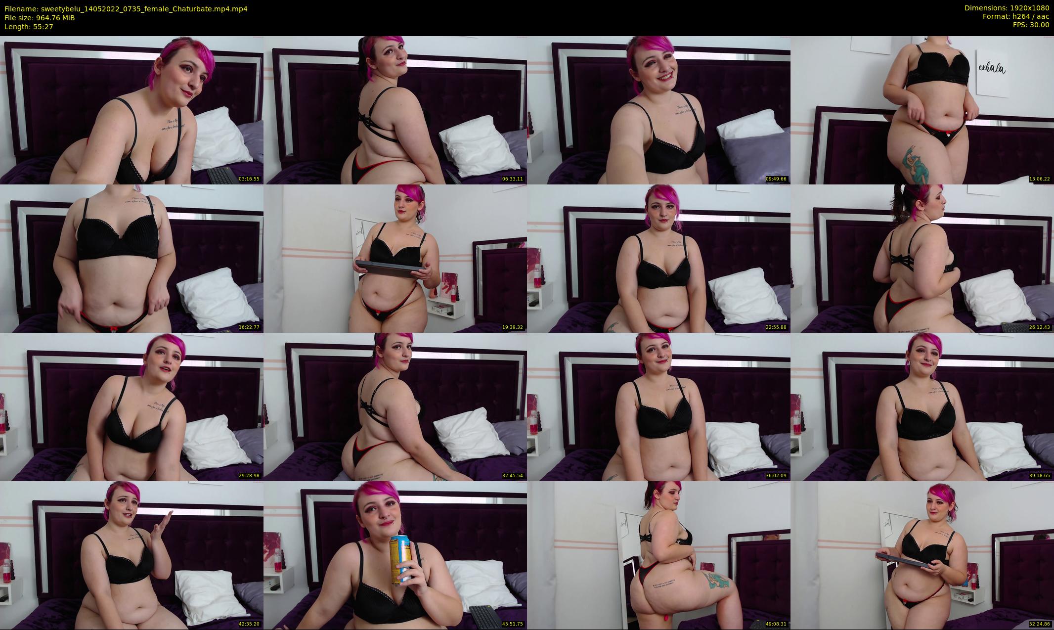 sweetybelu — 56 minute Chaturbate female cam show recording, 1080p, May 14, 2022