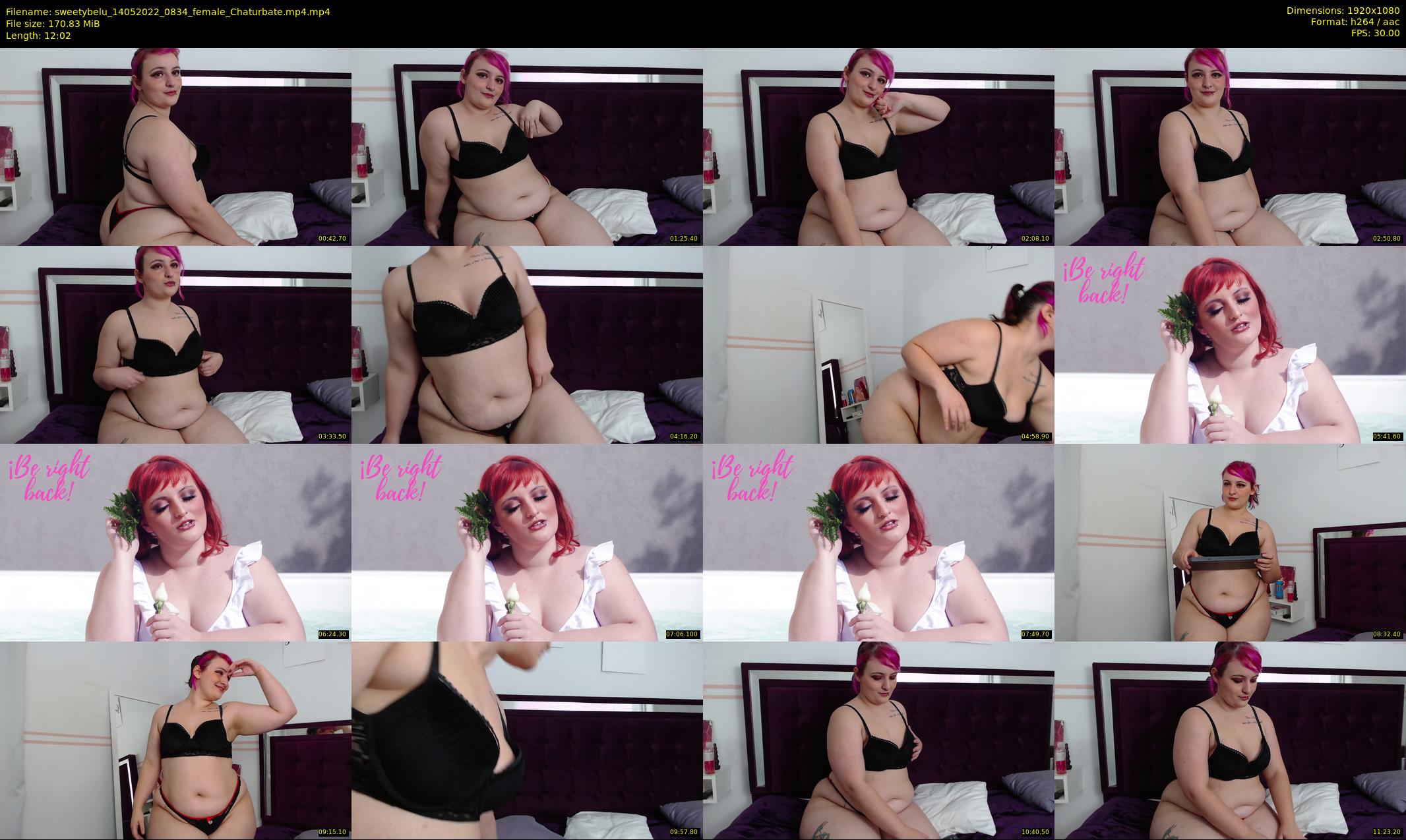 sweetybelu — 13 minute Chaturbate female cam show recording, 1080p, May 14, 2022