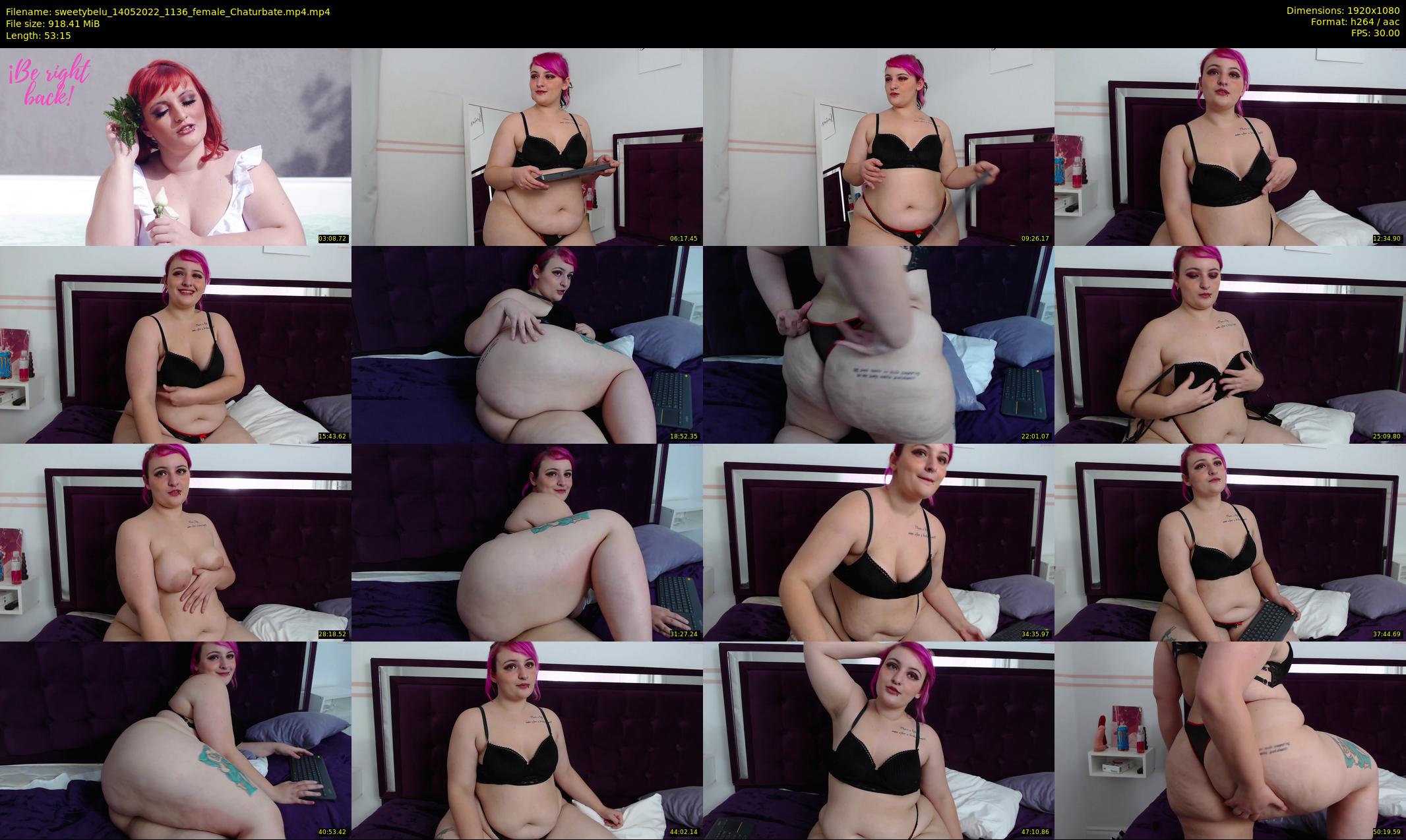 sweetybelu — 54 minute Chaturbate female cam show recording, 1080p, May 14, 2022